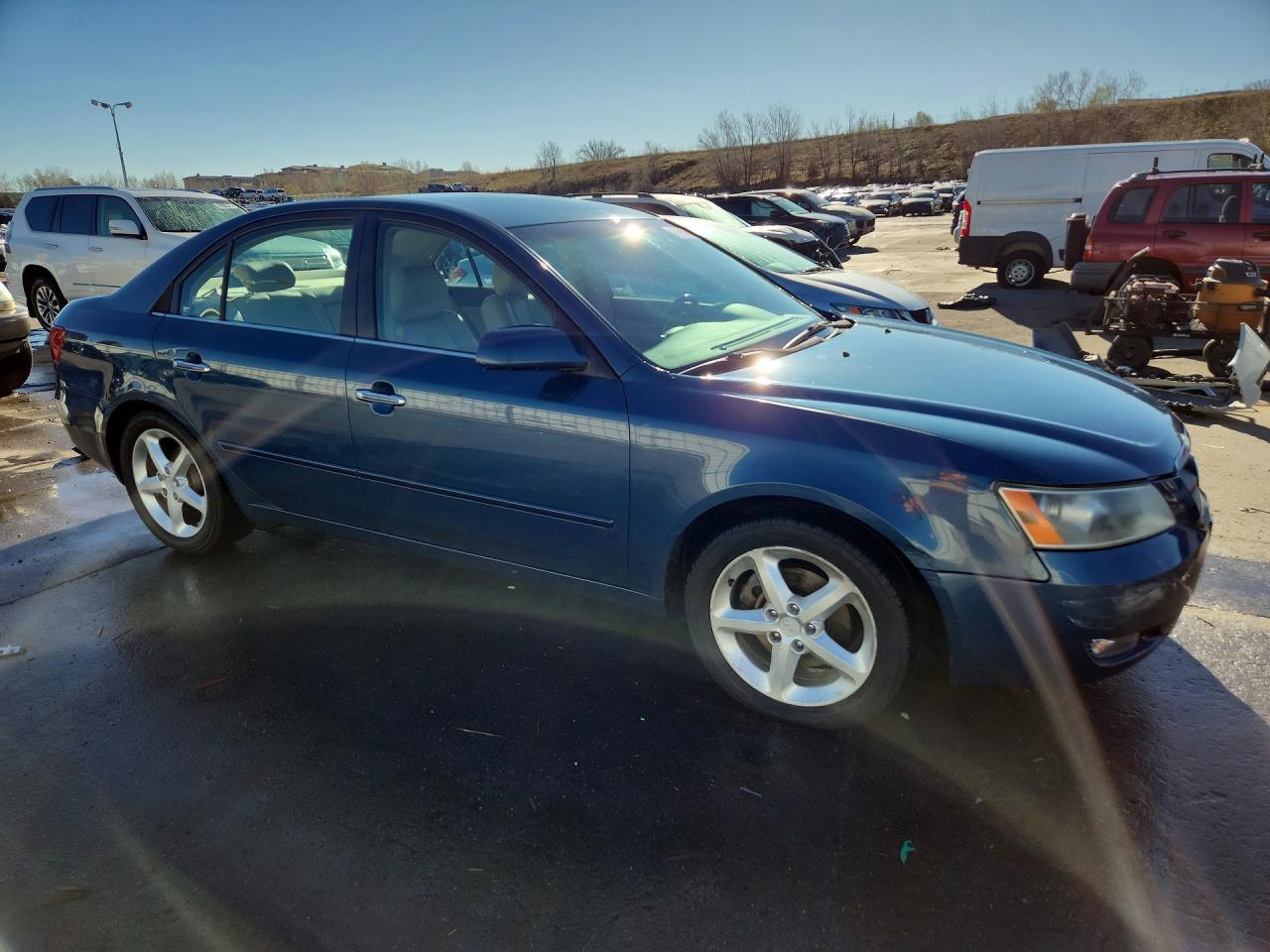 2006 Hyundai Sonata Gls V6 Blue vin: 5NPEU46F56H043547