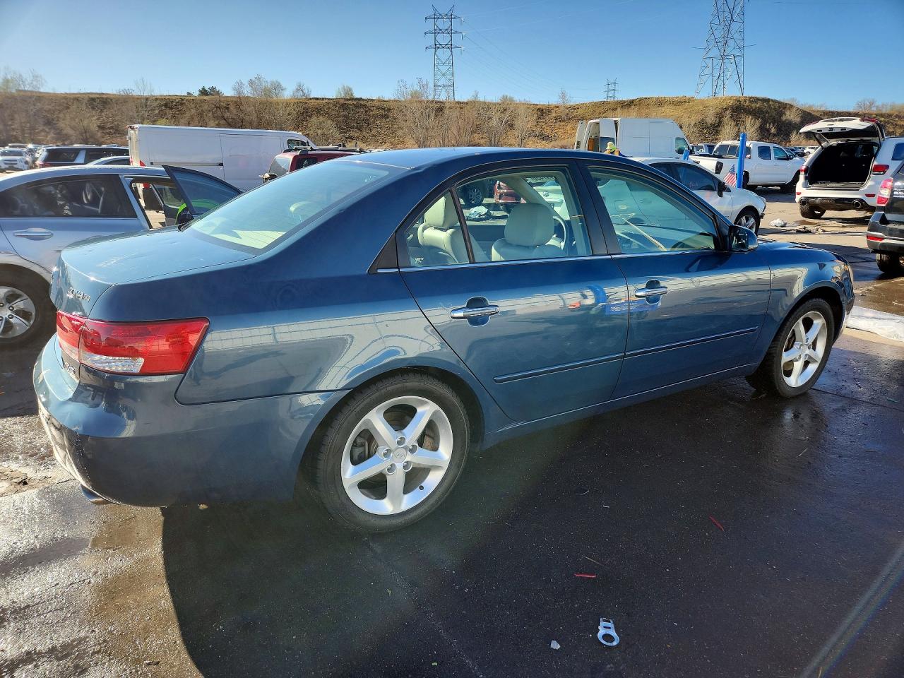 2006 Hyundai Sonata Gls V6 Blue vin: 5NPEU46F56H043547