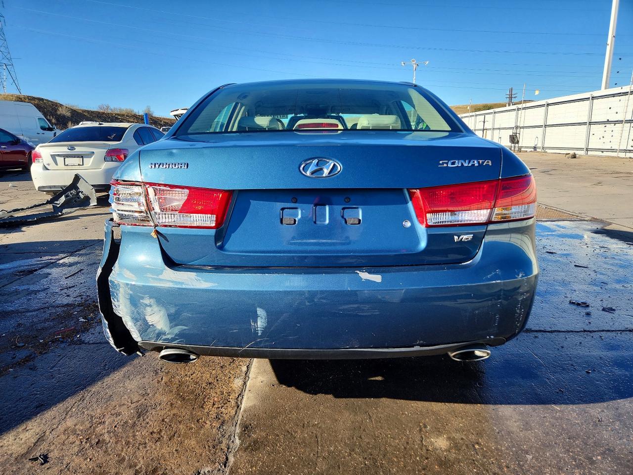 2006 Hyundai Sonata Gls V6 Blue vin: 5NPEU46F56H043547