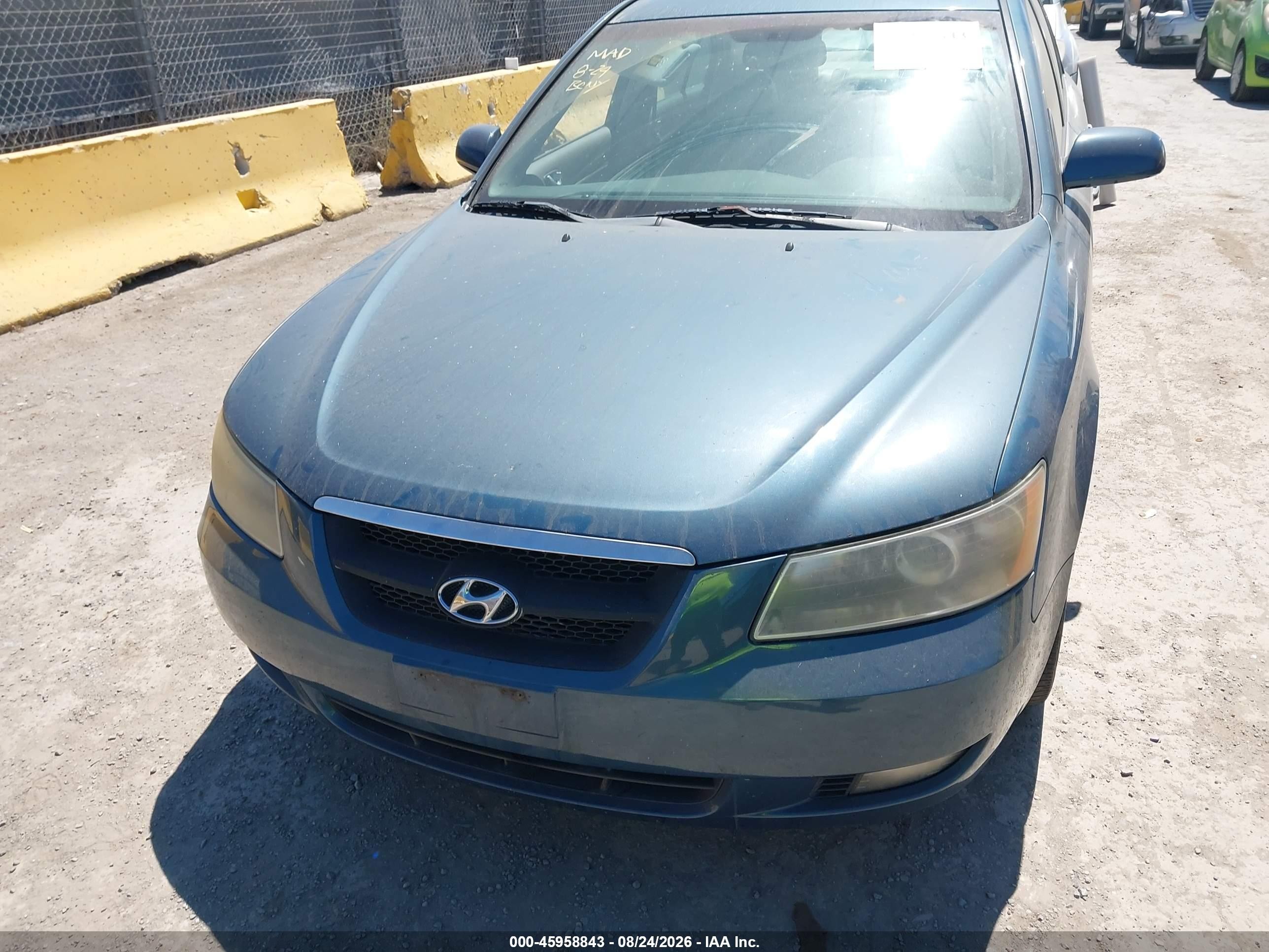 2006 Hyundai Sonata Gls V6/lx V6 Бирюзовый vin: 5NPEU46F56H045363