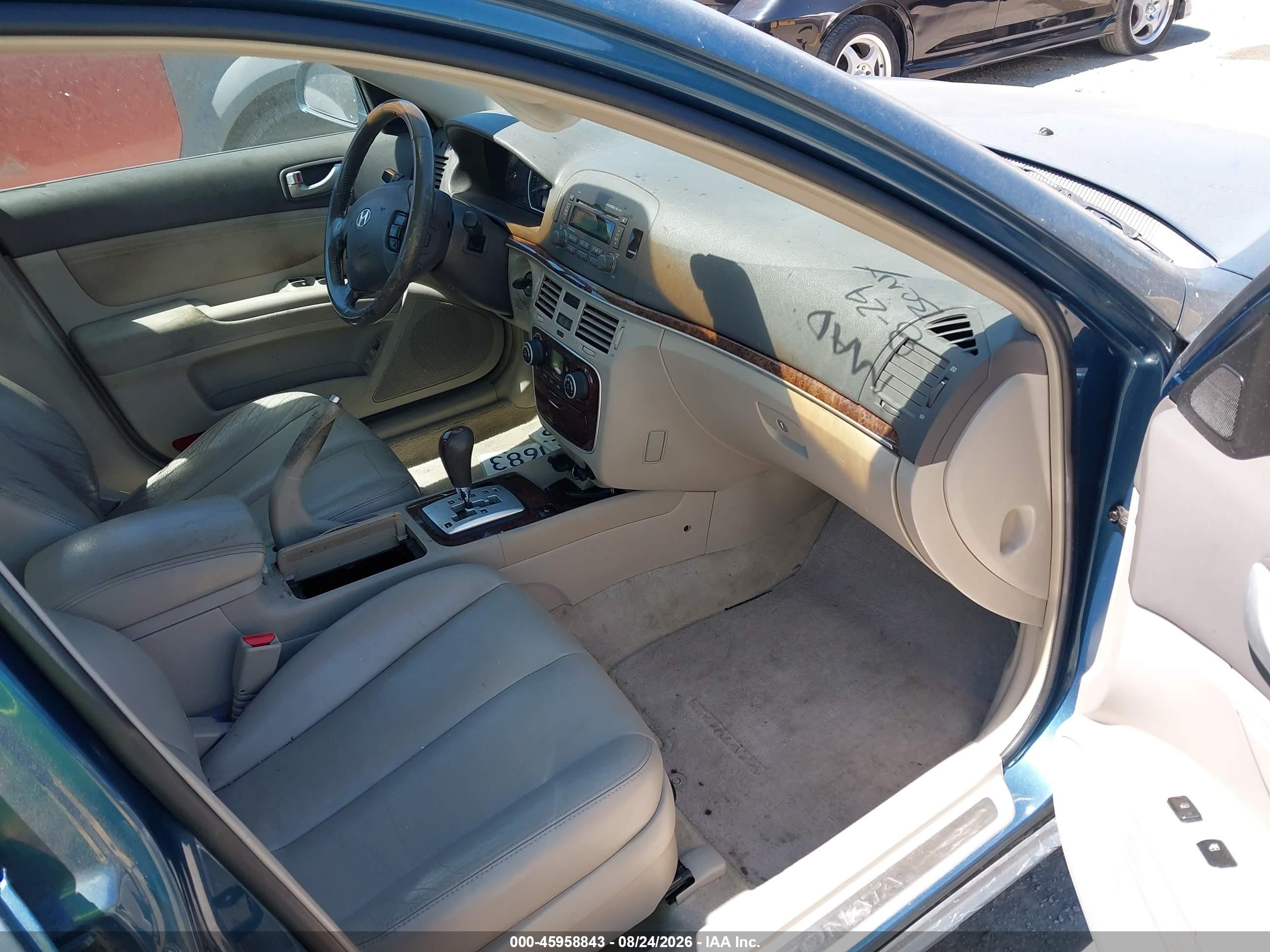 2006 Hyundai Sonata Gls V6/lx V6 Бирюзовый vin: 5NPEU46F56H045363