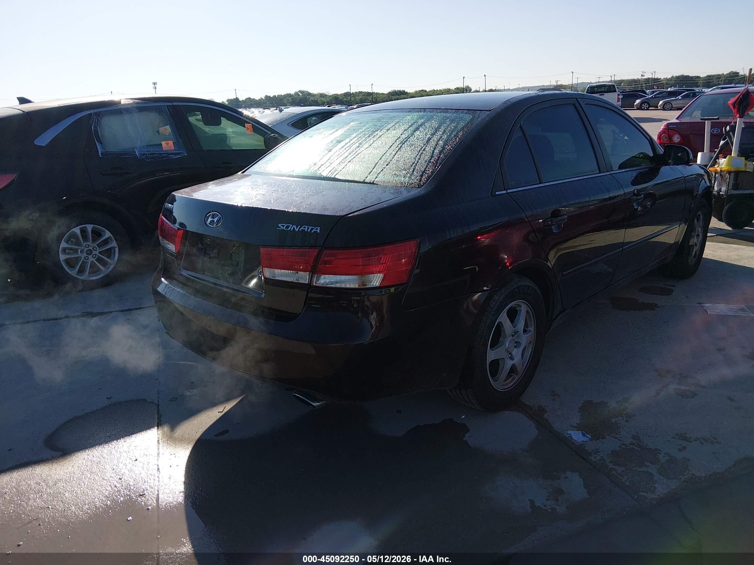2006 Hyundai Sonata Gls V6/lx V6 Burgundy vin: 5NPEU46F56H073051