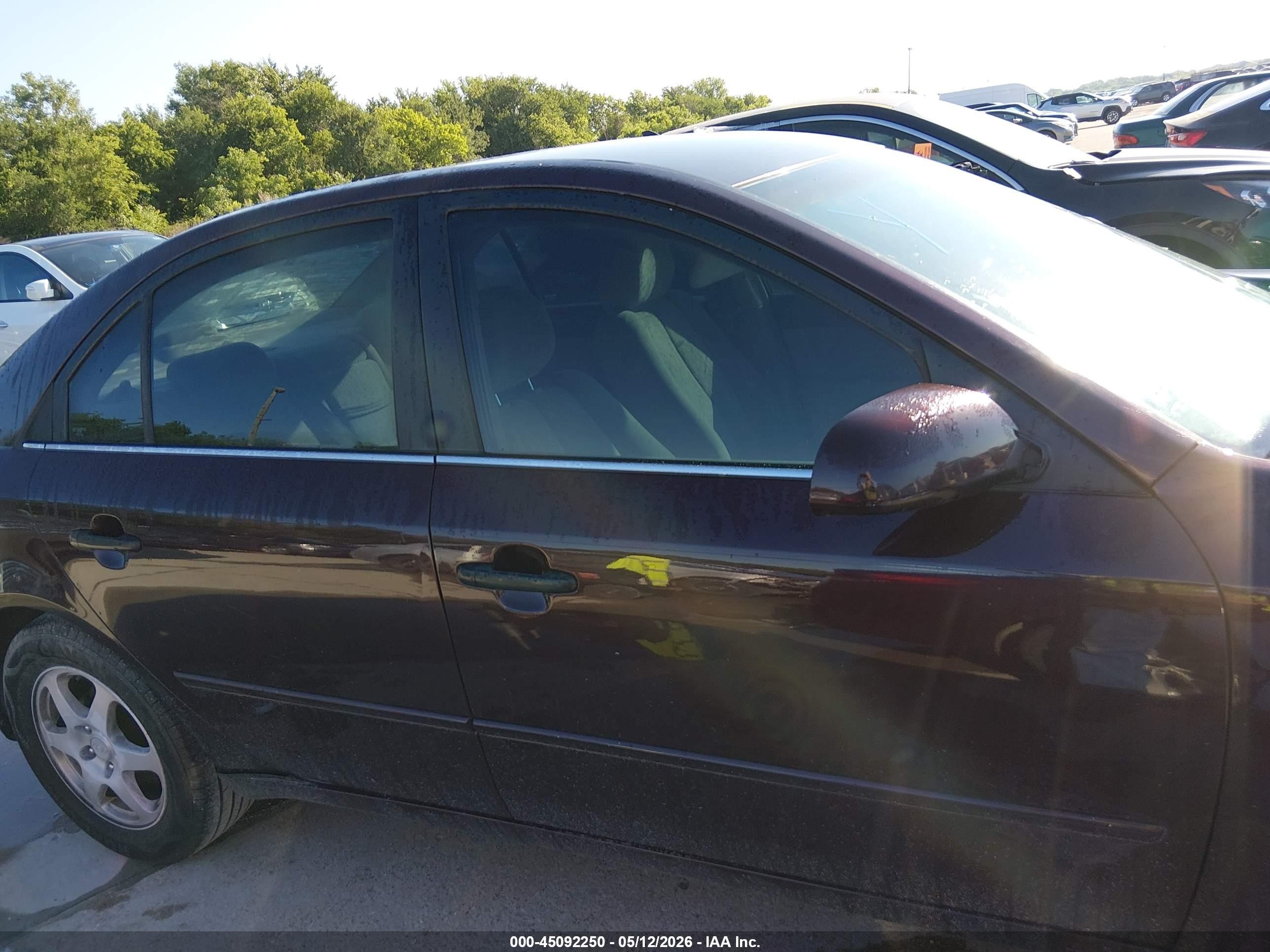 2006 Hyundai Sonata Gls V6/lx V6 Burgundy vin: 5NPEU46F56H073051