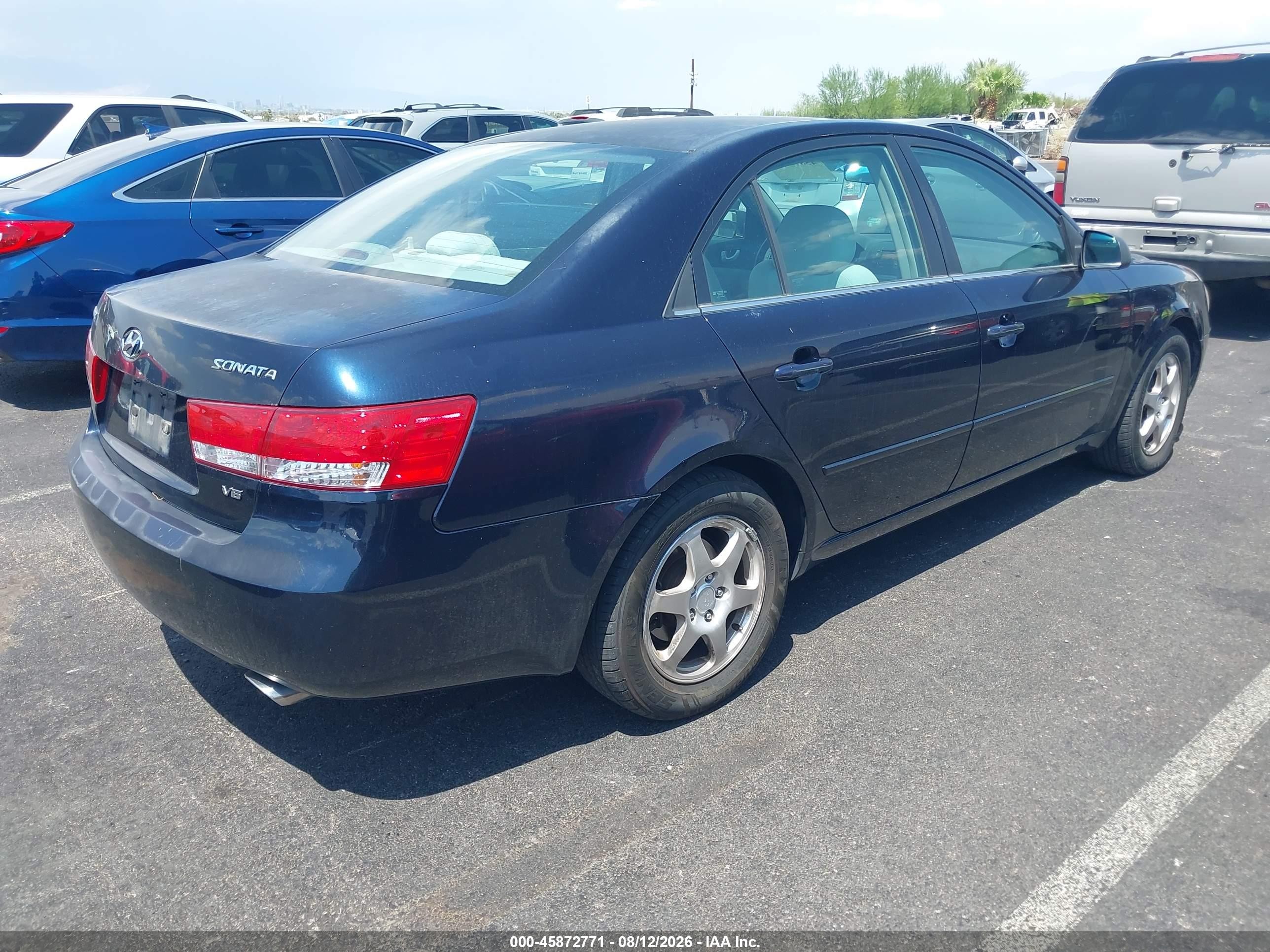 2006 Hyundai Sonata Gls V6/lx V6 Blue vin: 5NPEU46F56H149562
