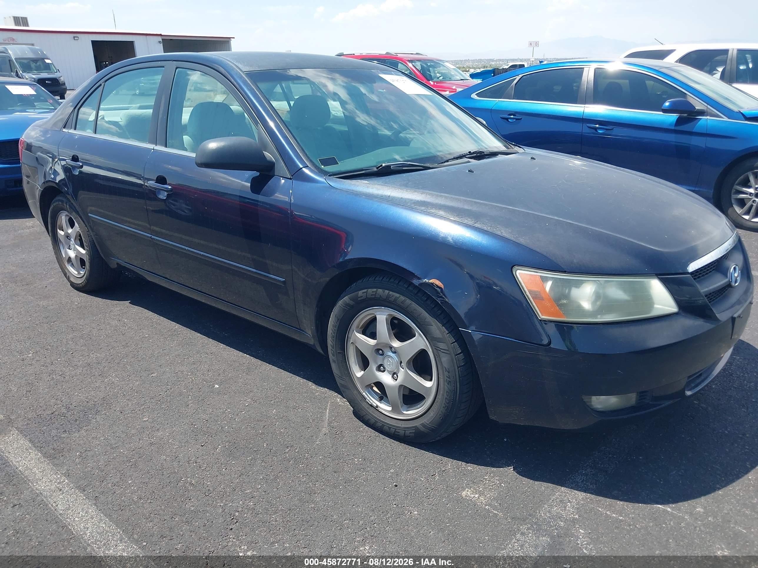2006 Hyundai Sonata Gls V6/lx V6 Blue vin: 5NPEU46F56H149562