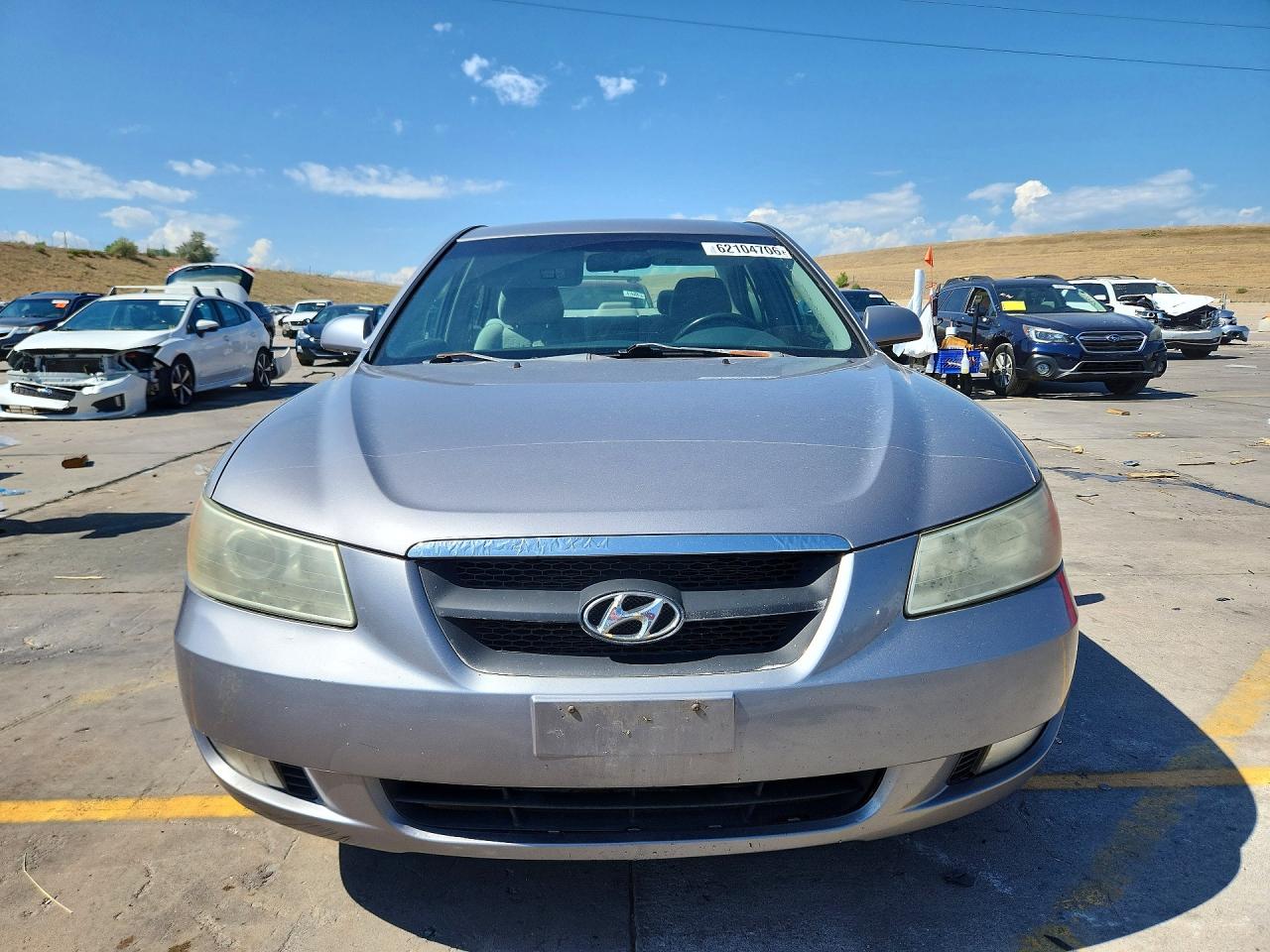 2006 Hyundai Sonata Gls V6 Silver vin: 5NPEU46F56H151392