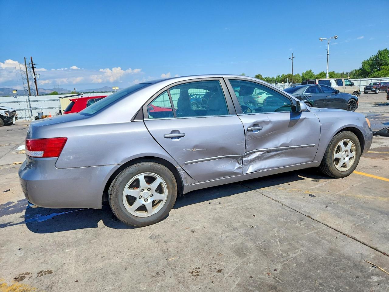 2006 Hyundai Sonata Gls V6 Silver vin: 5NPEU46F56H151392