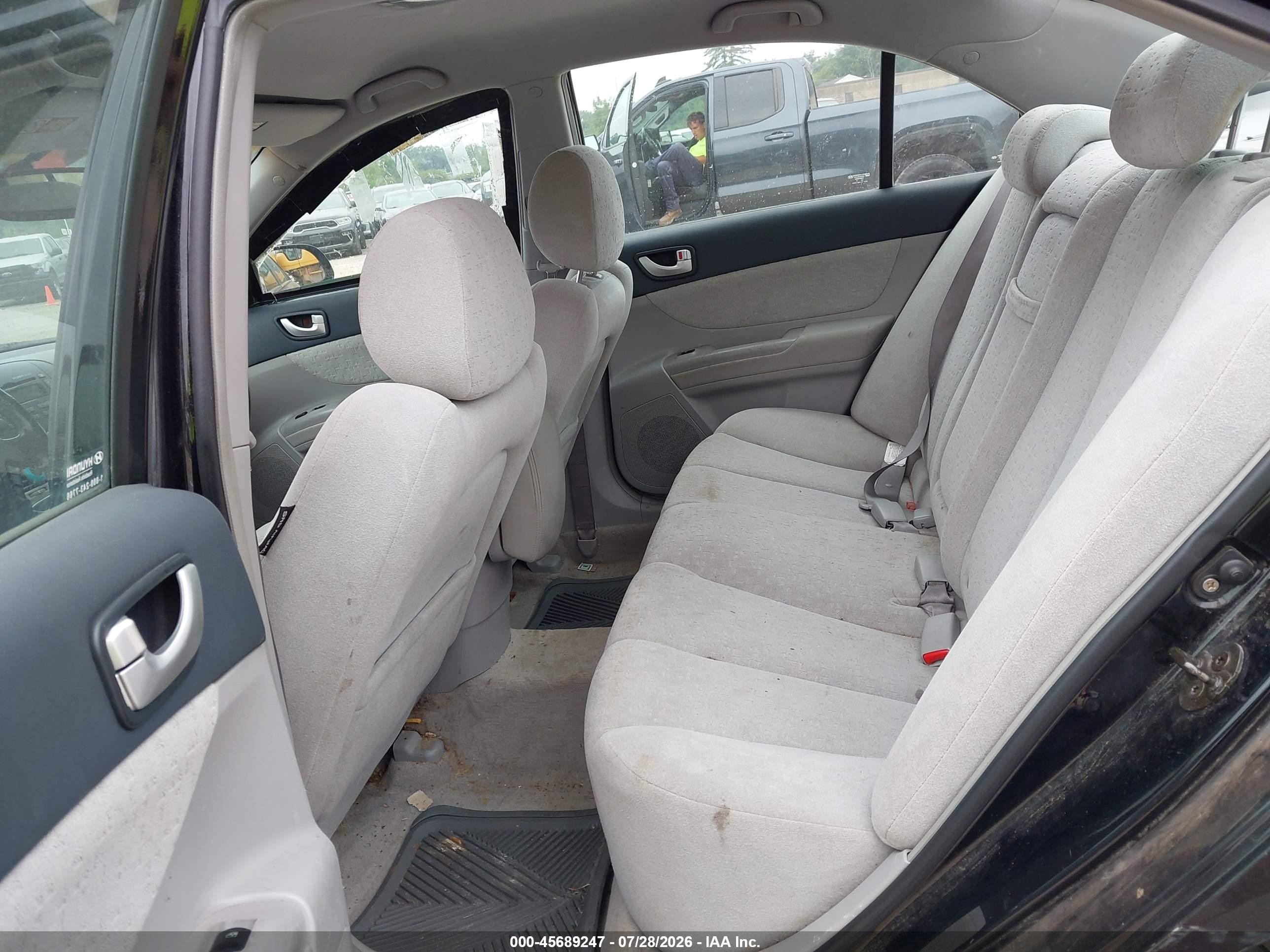 2007 Hyundai Sonata Limited/limited W/xm/se/se W/xm Black vin: 5NPEU46F57H155170