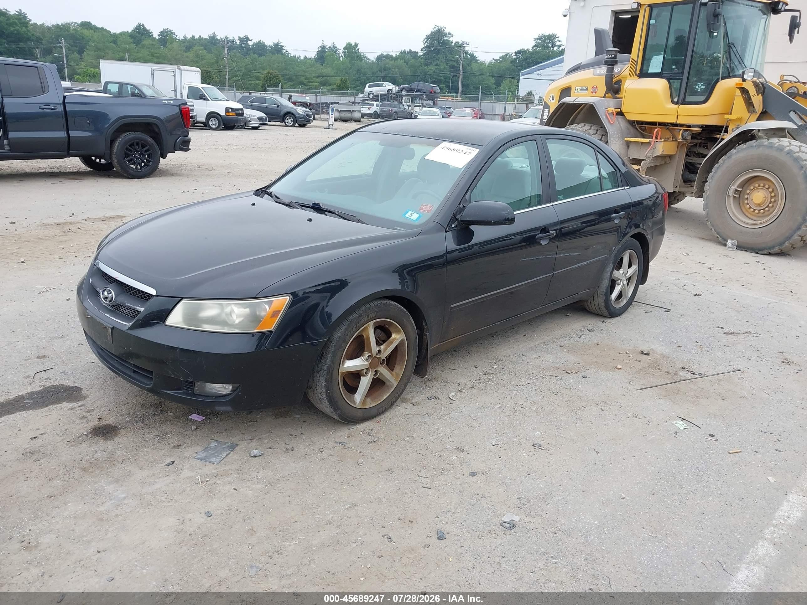 2007 Hyundai Sonata Limited/limited W/xm/se/se W/xm Black vin: 5NPEU46F57H155170