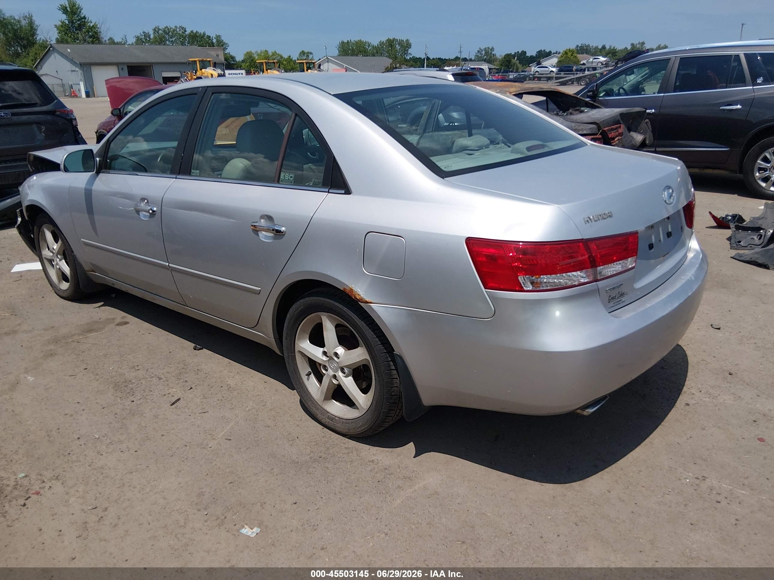 2007 Hyundai Sonata Limited/limited W/xm/se/se W/xm Silver vin: 5NPEU46F57H160272