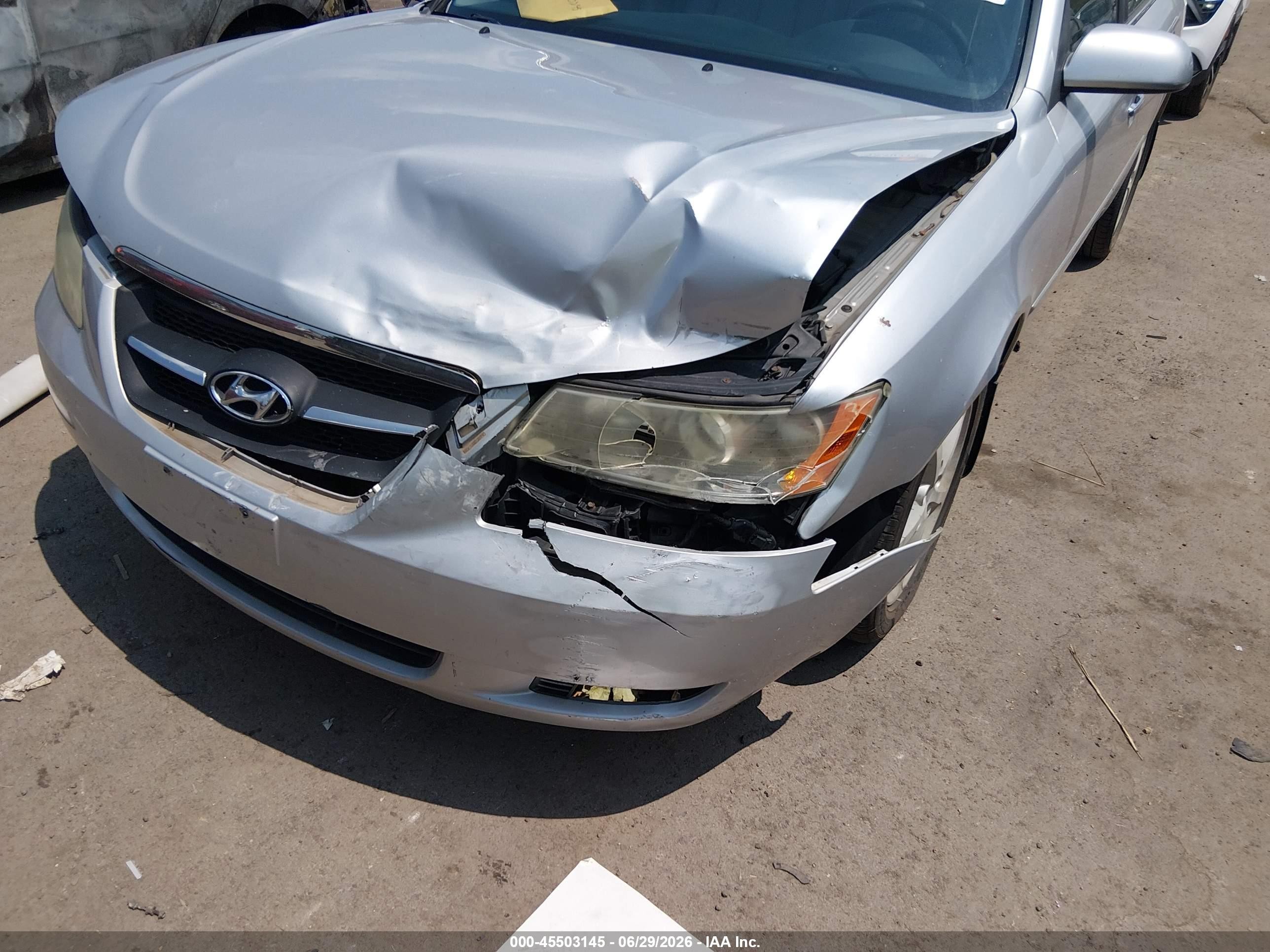 2007 Hyundai Sonata Limited/limited W/xm/se/se W/xm Silver vin: 5NPEU46F57H160272