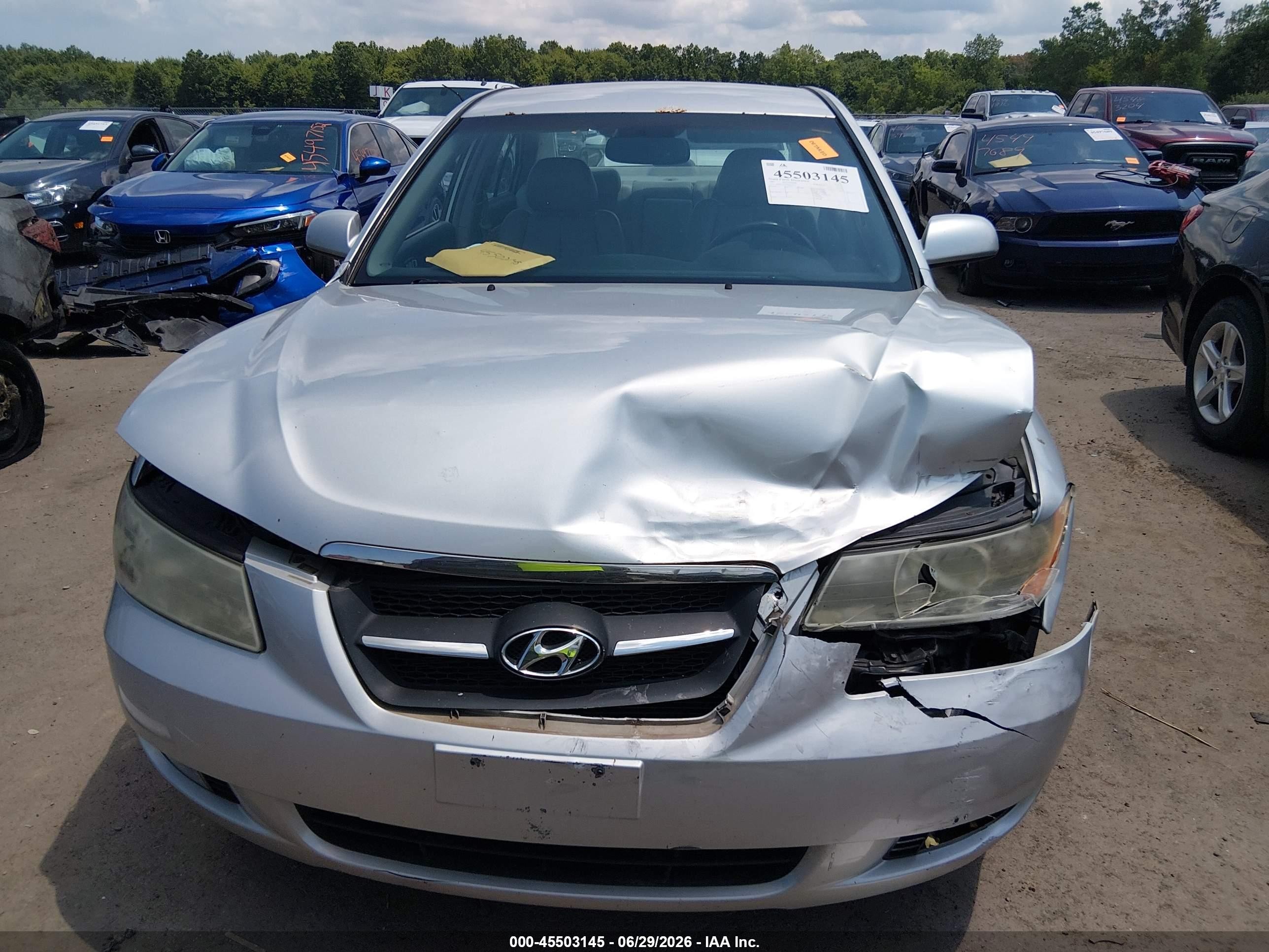2007 Hyundai Sonata Limited/limited W/xm/se/se W/xm Silver vin: 5NPEU46F57H160272