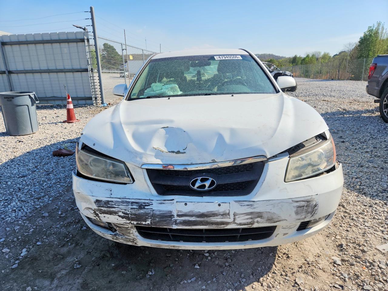 2007 Hyundai Sonata Se White vin: 5NPEU46F57H169523