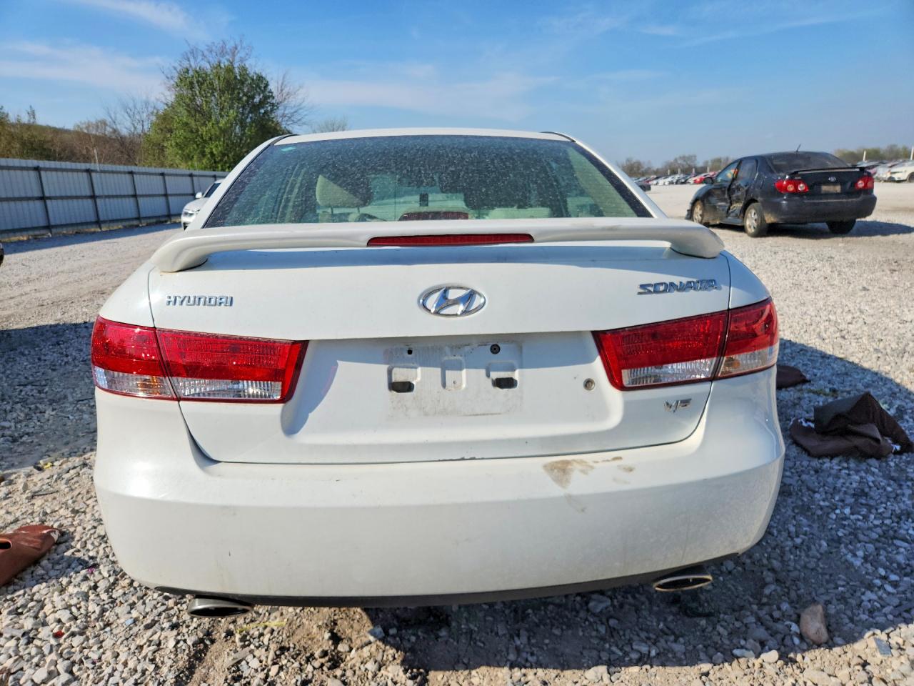 2007 Hyundai Sonata Se White vin: 5NPEU46F57H169523