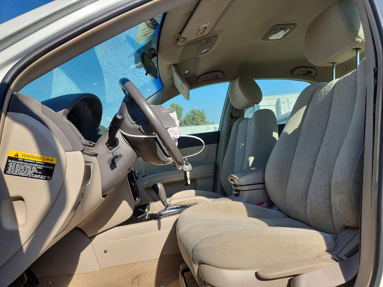 2007 Hyundai Sonata Se White vin: 5NPEU46F57H169523