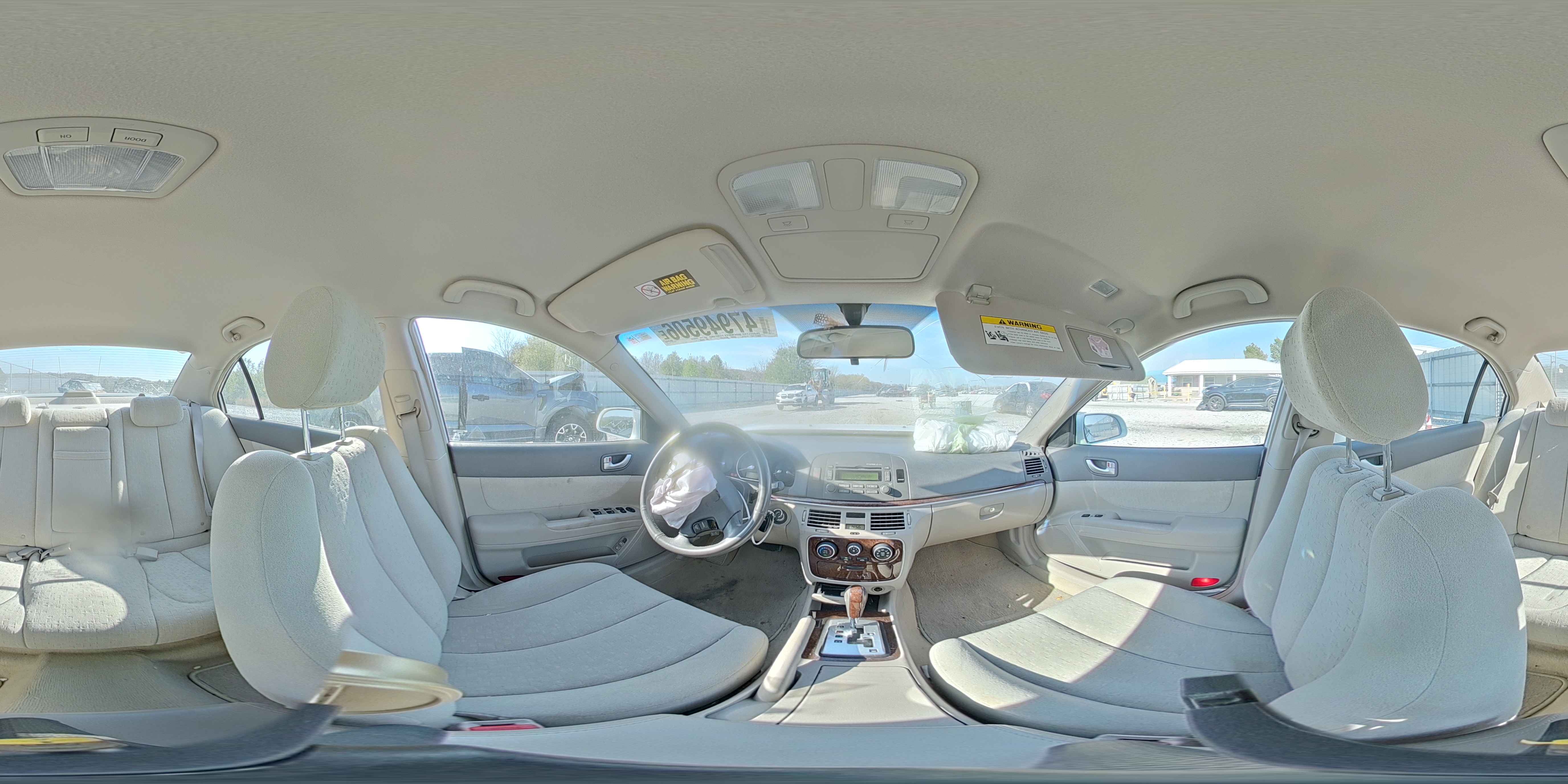2007 Hyundai Sonata Se White vin: 5NPEU46F57H169523