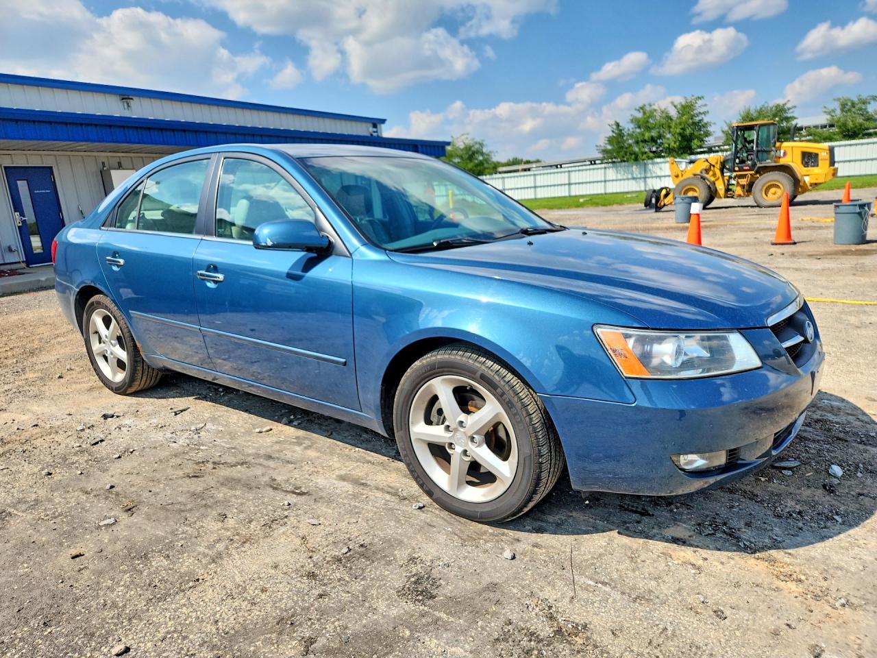 2007 Hyundai Sonata Se Blue vin: 5NPEU46F57H177833