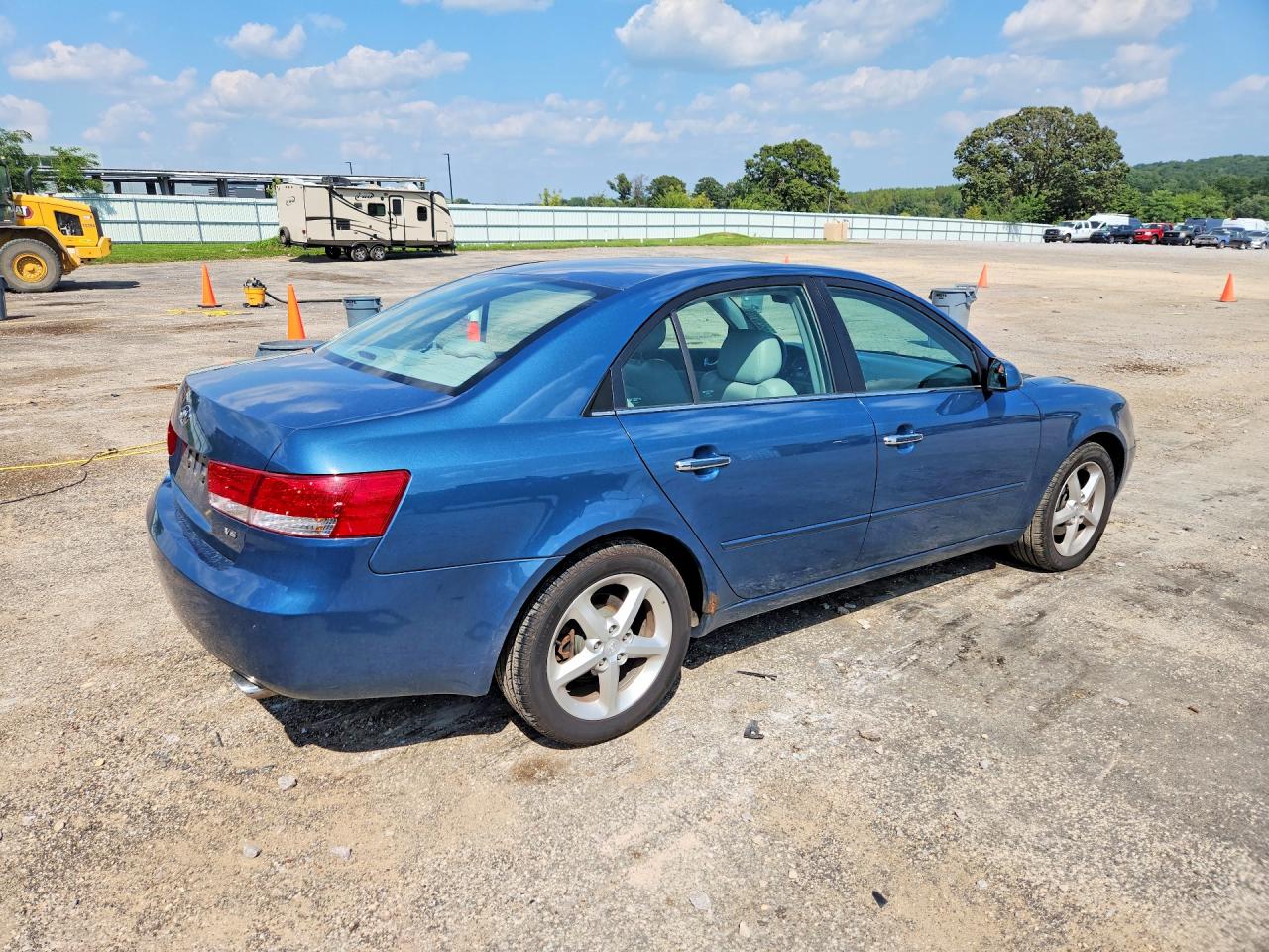 2007 Hyundai Sonata Se Blue vin: 5NPEU46F57H177833