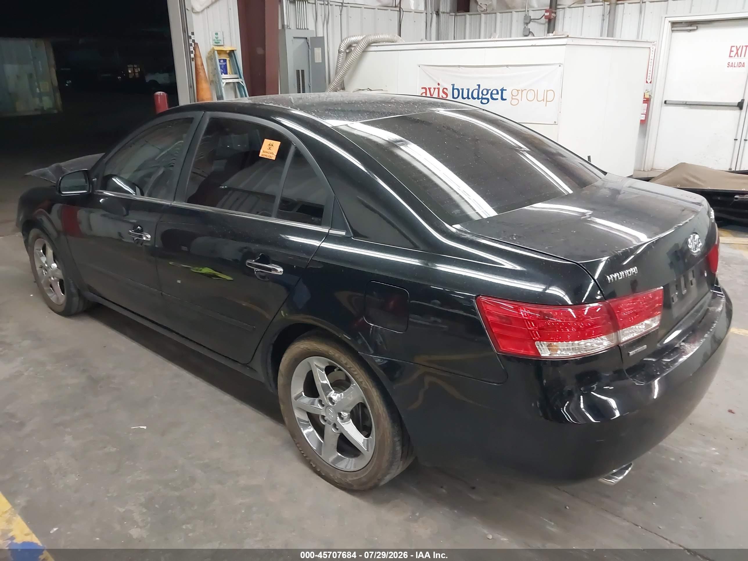 2007 Hyundai Sonata Limited/limited W/xm/se/se W/xm Black vin: 5NPEU46F57H196575
