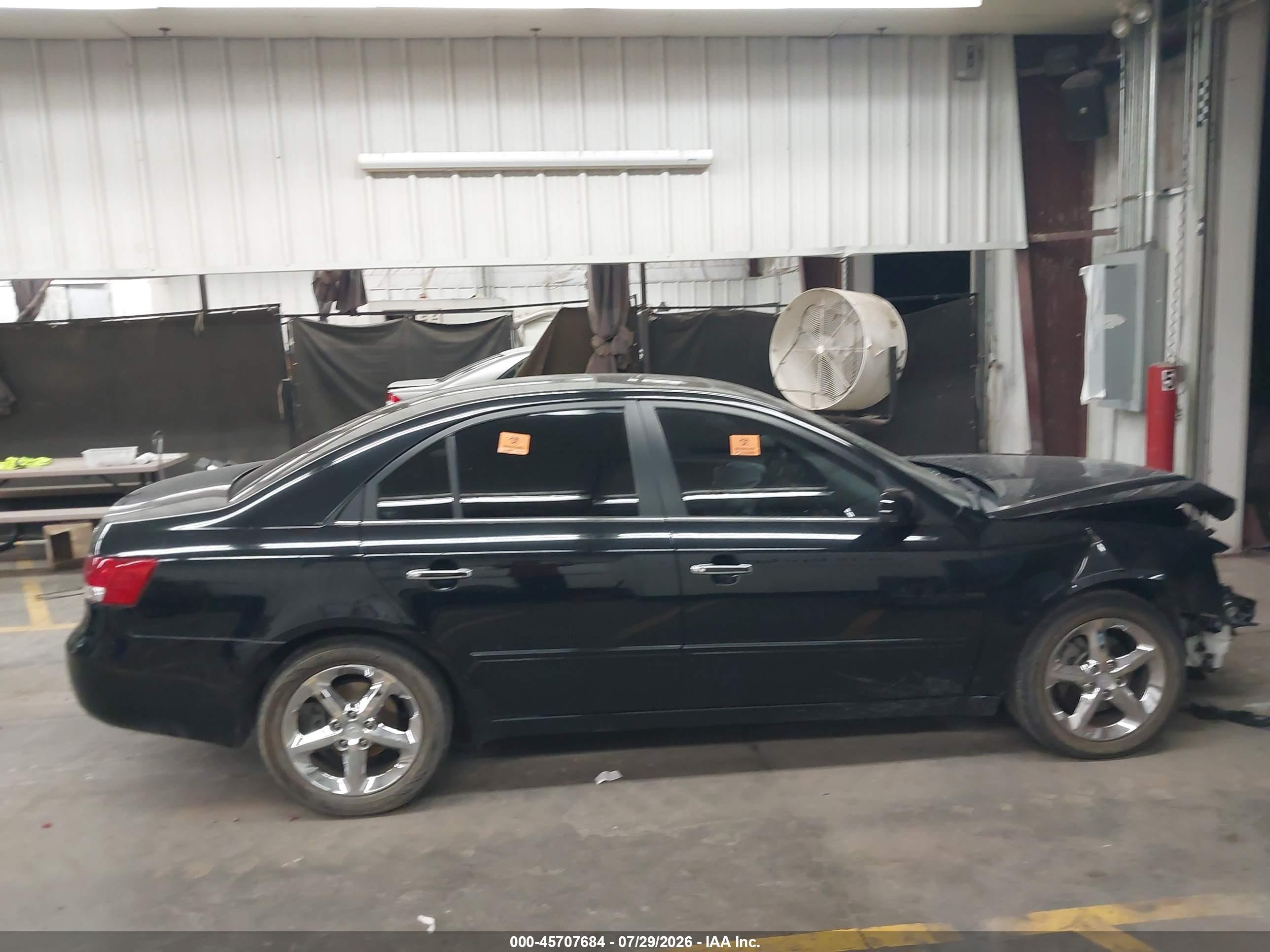 2007 Hyundai Sonata Limited/limited W/xm/se/se W/xm Black vin: 5NPEU46F57H196575