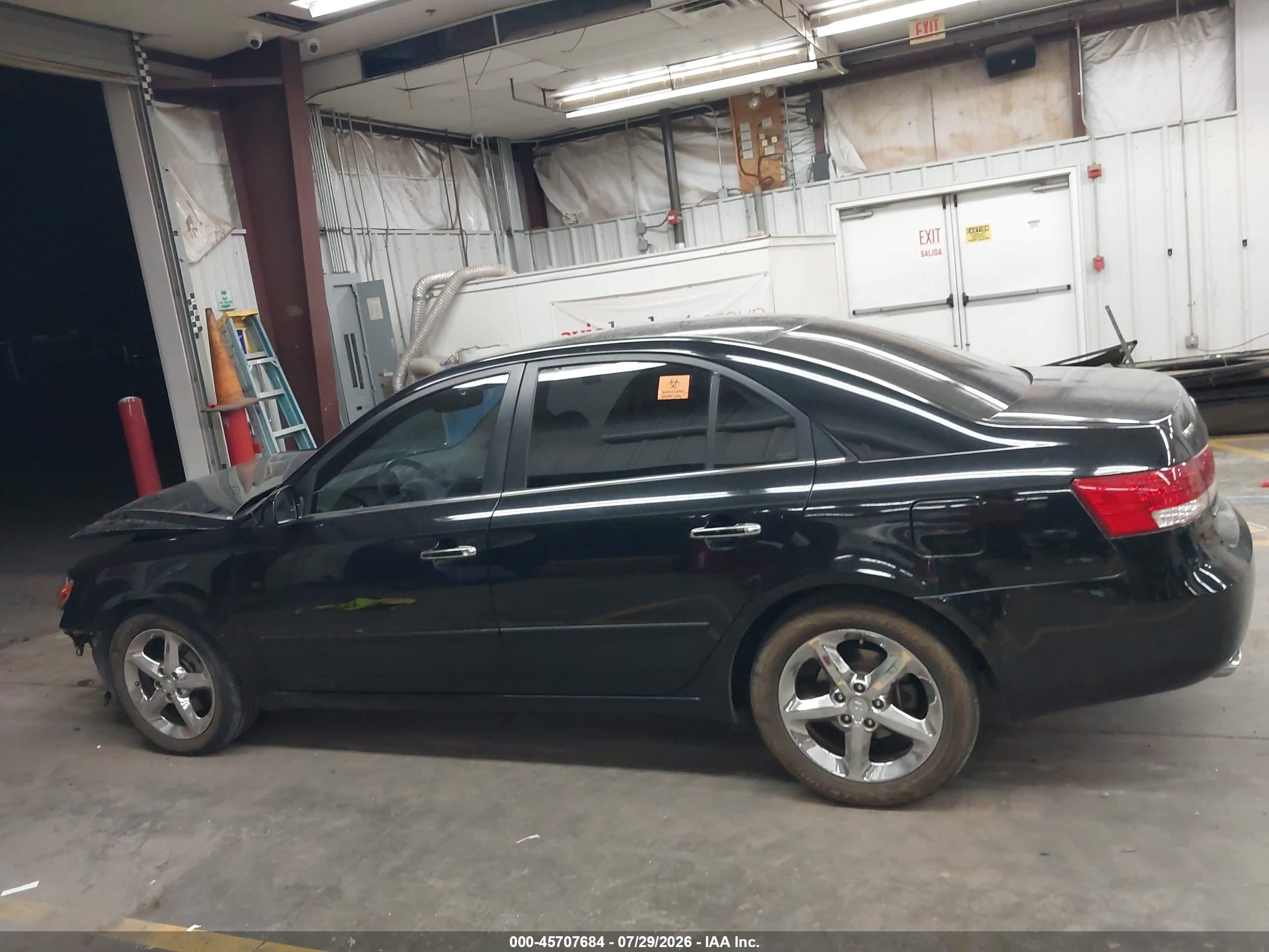 2007 Hyundai Sonata Limited/limited W/xm/se/se W/xm Black vin: 5NPEU46F57H196575