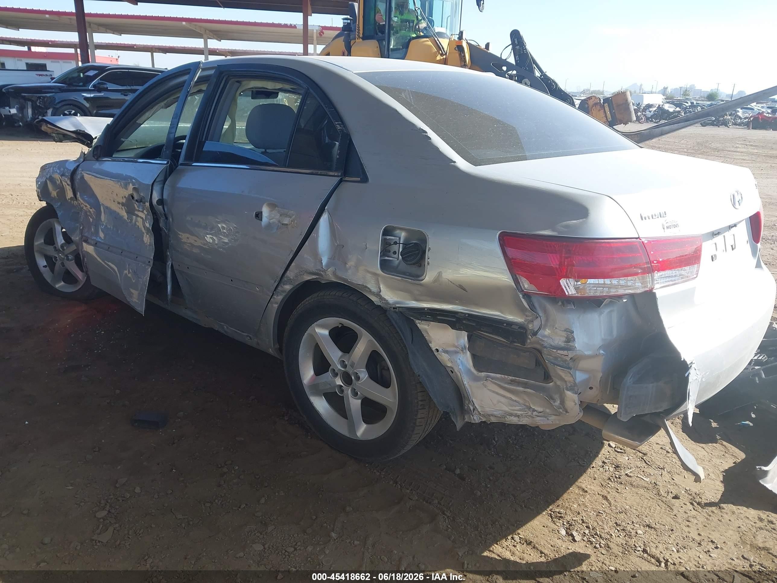 2007 Hyundai Sonata Limited/limited W/xm/se/se W/xm Silver vin: 5NPEU46F57H217621