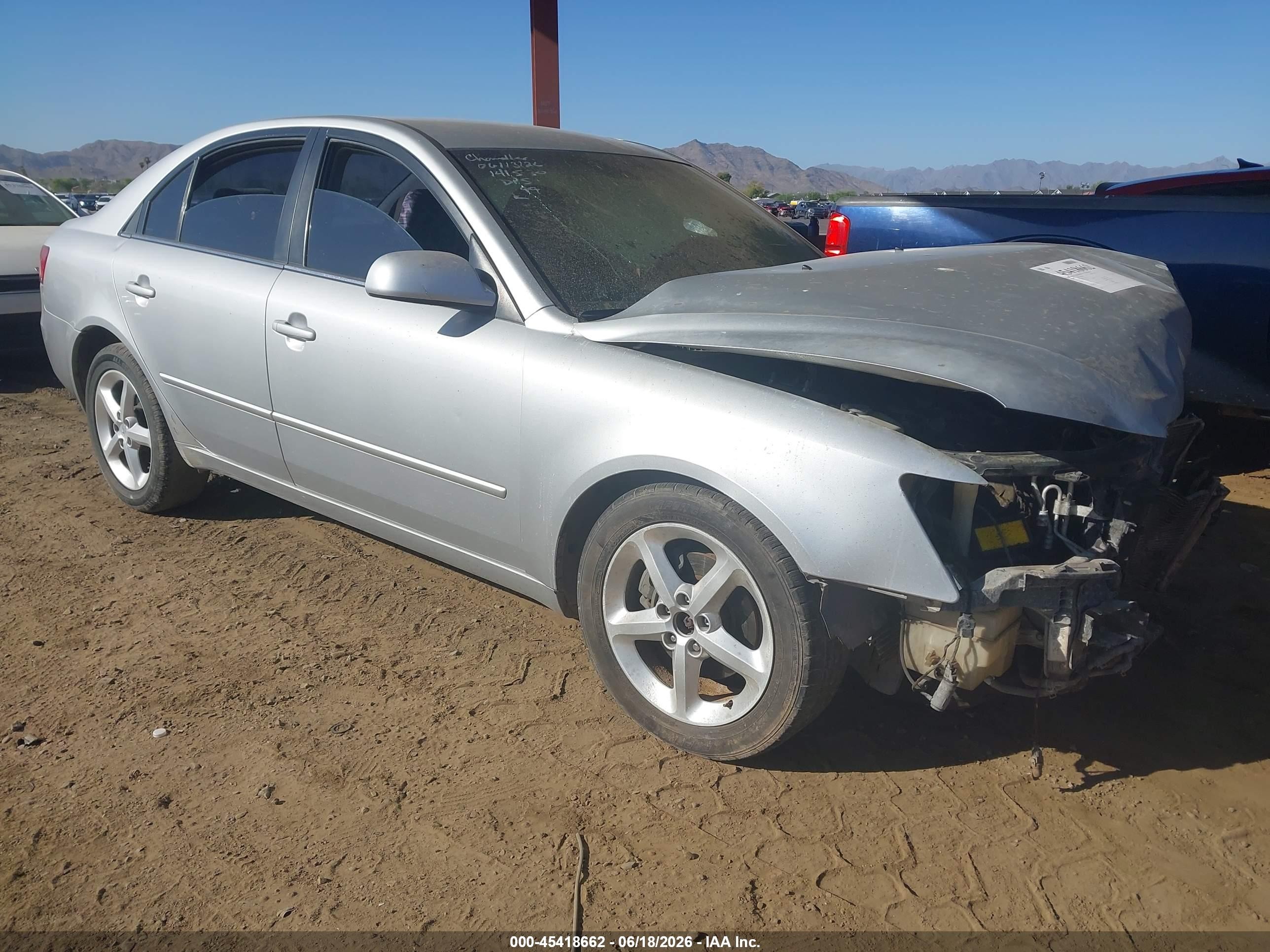 2007 Hyundai Sonata Limited/limited W/xm/se/se W/xm Silver vin: 5NPEU46F57H217621