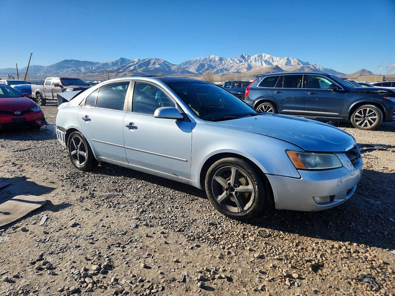 2007 Hyundai Sonata Se Blue vin: 5NPEU46F57H252501