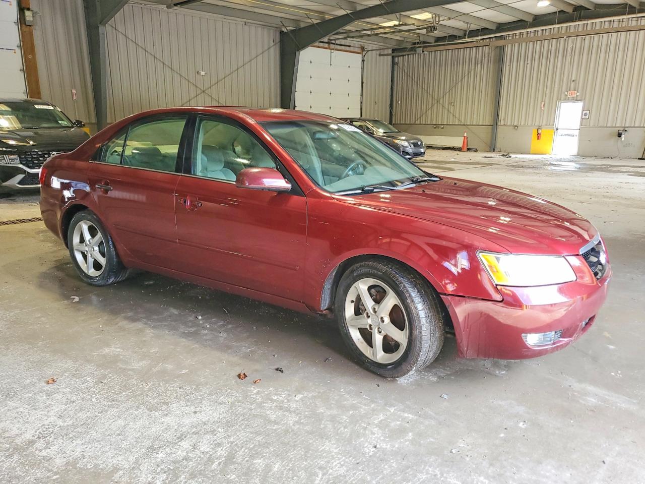 2007 Hyundai Sonata Se Maroon vin: 5NPEU46F57H270528