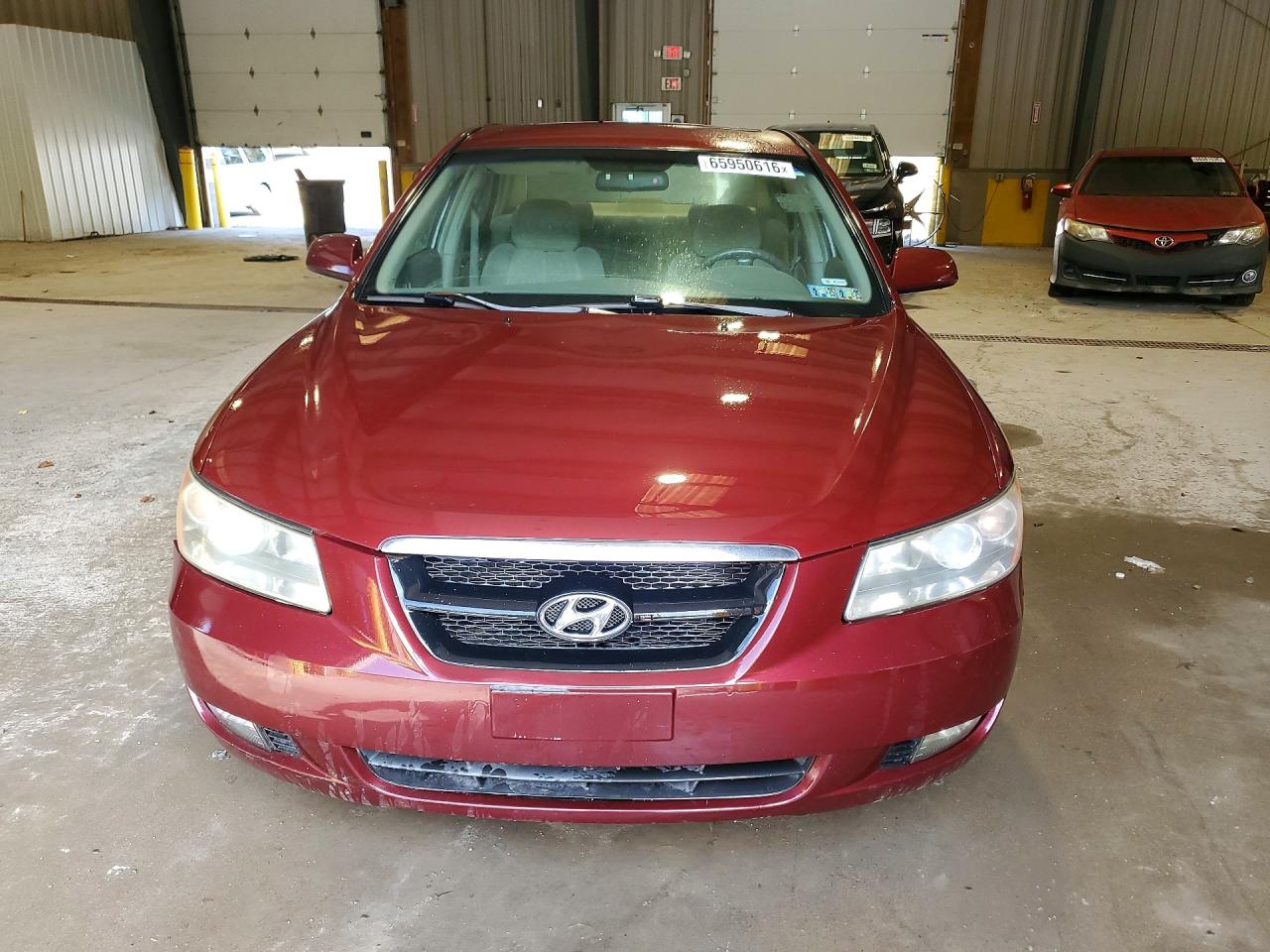 2007 Hyundai Sonata Se Maroon vin: 5NPEU46F57H270528