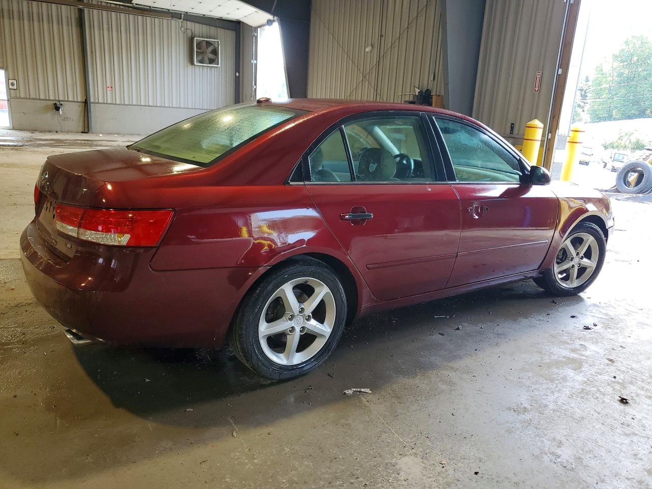 2007 Hyundai Sonata Se Maroon vin: 5NPEU46F57H270528