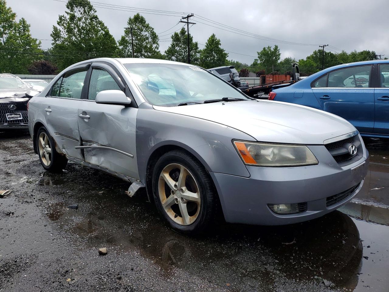 2007 Hyundai Sonata Se Silver vin: 5NPEU46F57H286762