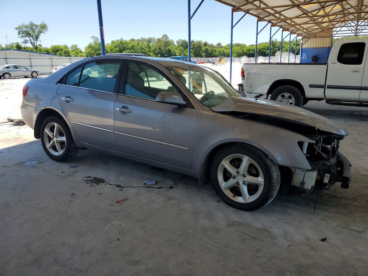2008 Hyundai Sonata Se V6 Silver vin: 5NPEU46F58H360408
