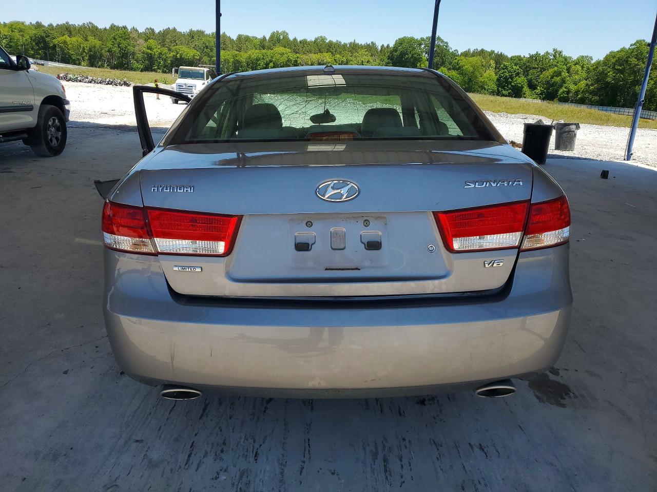 2008 Hyundai Sonata Se V6 Silver vin: 5NPEU46F58H360408