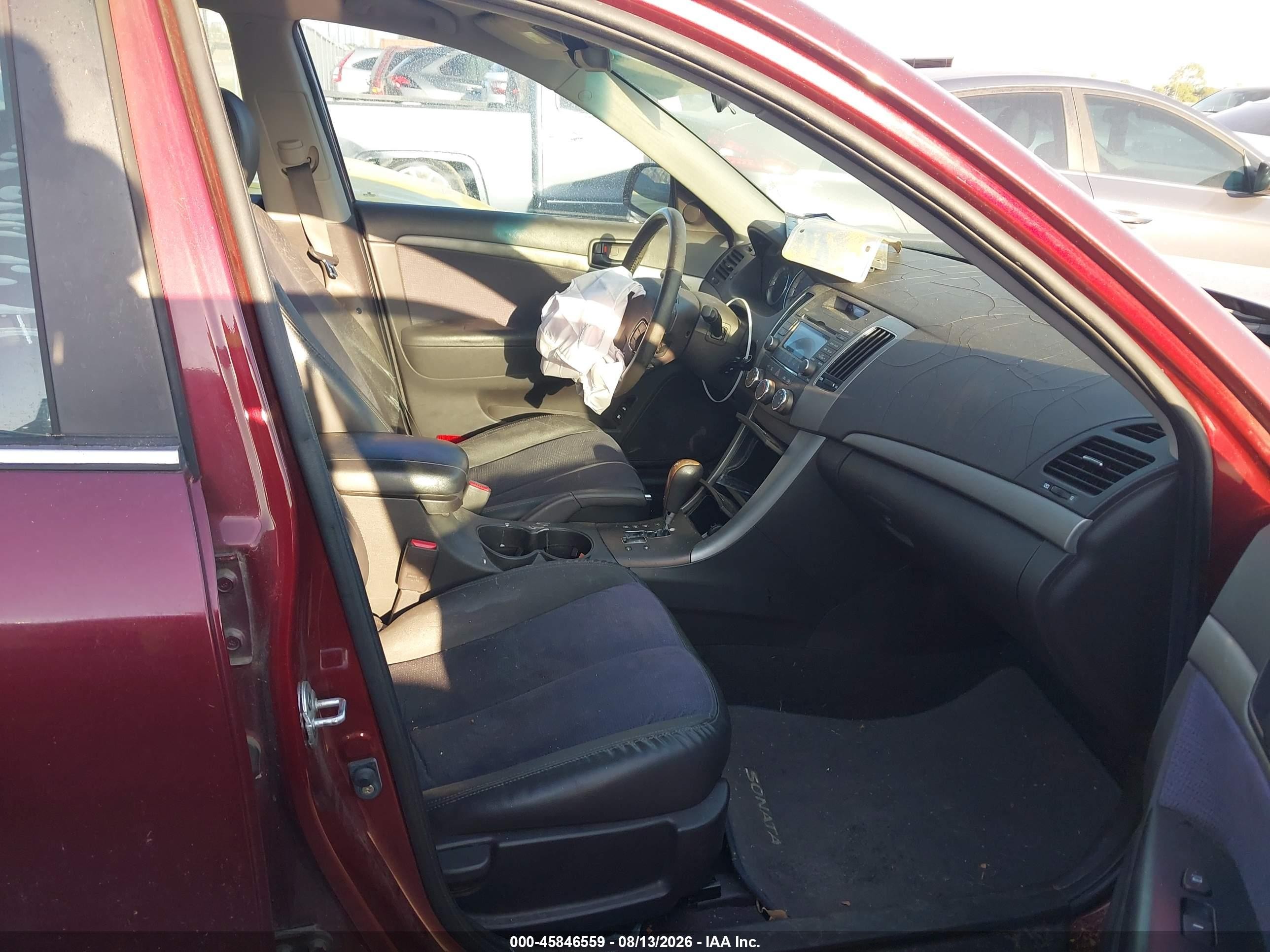 2009 Hyundai Sonata Se V6 Maroon vin: 5NPEU46F59H455794