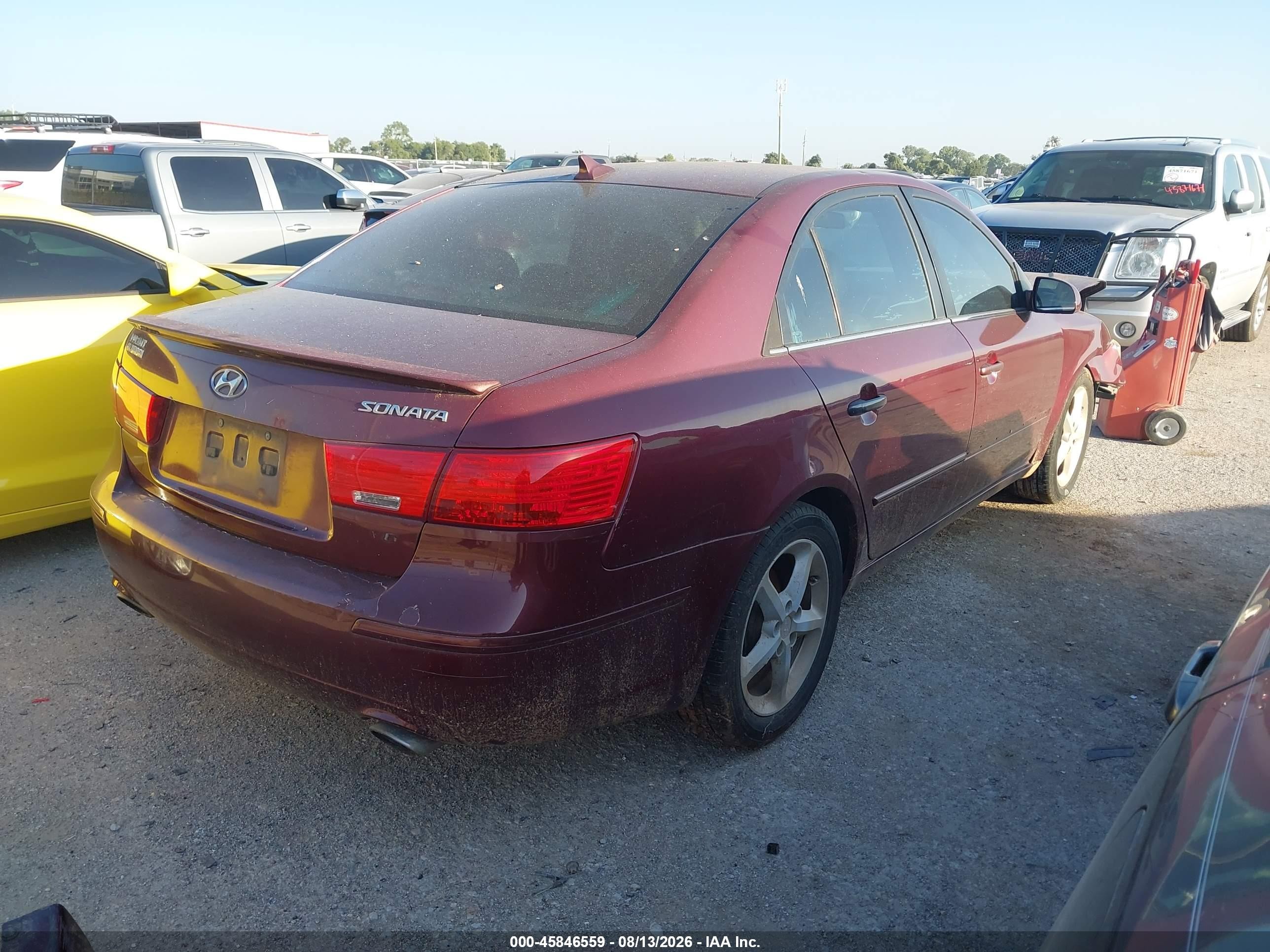 2009 Hyundai Sonata Se V6 Maroon vin: 5NPEU46F59H455794
