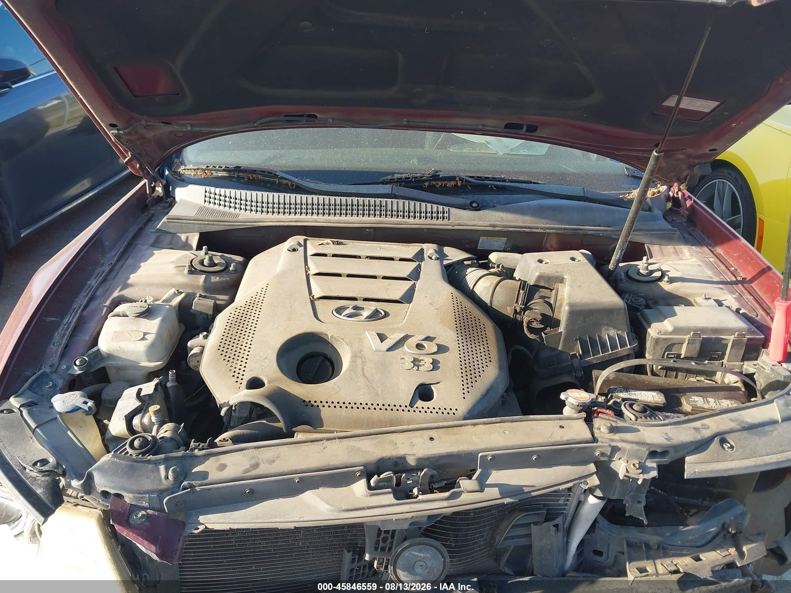 2009 Hyundai Sonata Se V6 Maroon vin: 5NPEU46F59H455794