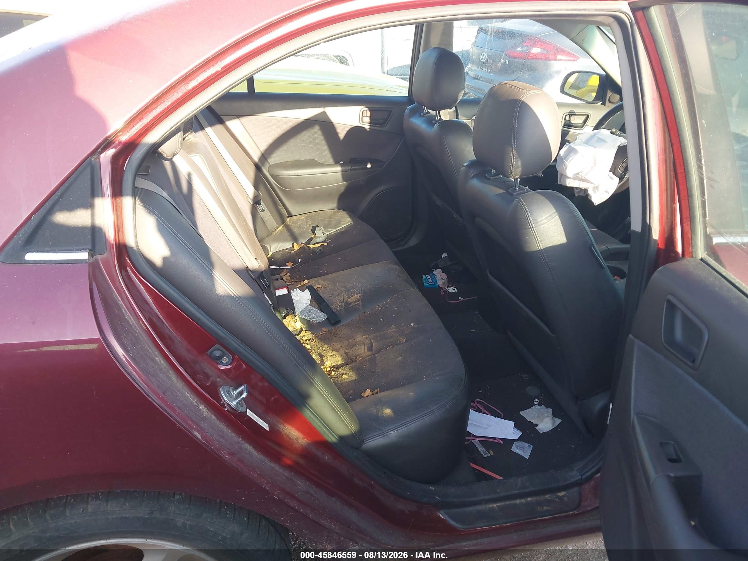 2009 Hyundai Sonata Se V6 Maroon vin: 5NPEU46F59H455794