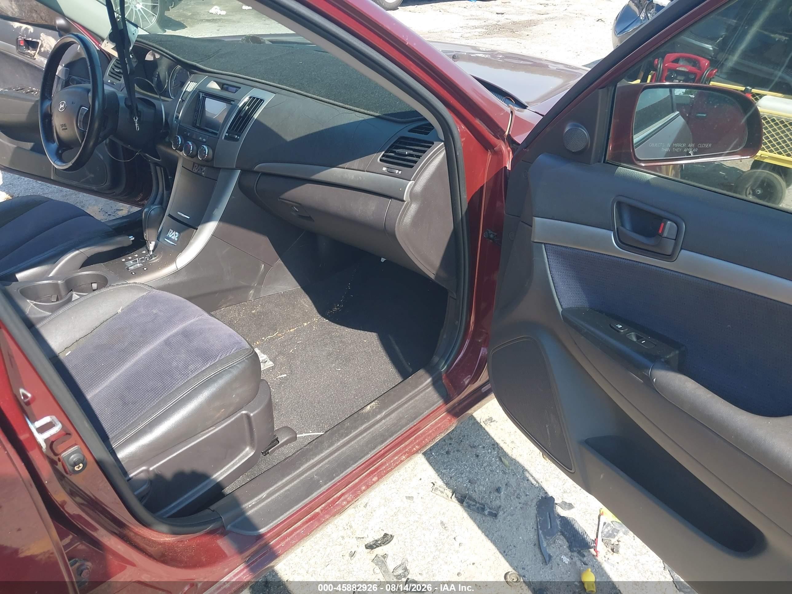 2009 Hyundai Sonata Se V6 Burgundy vin: 5NPEU46F59H520076
