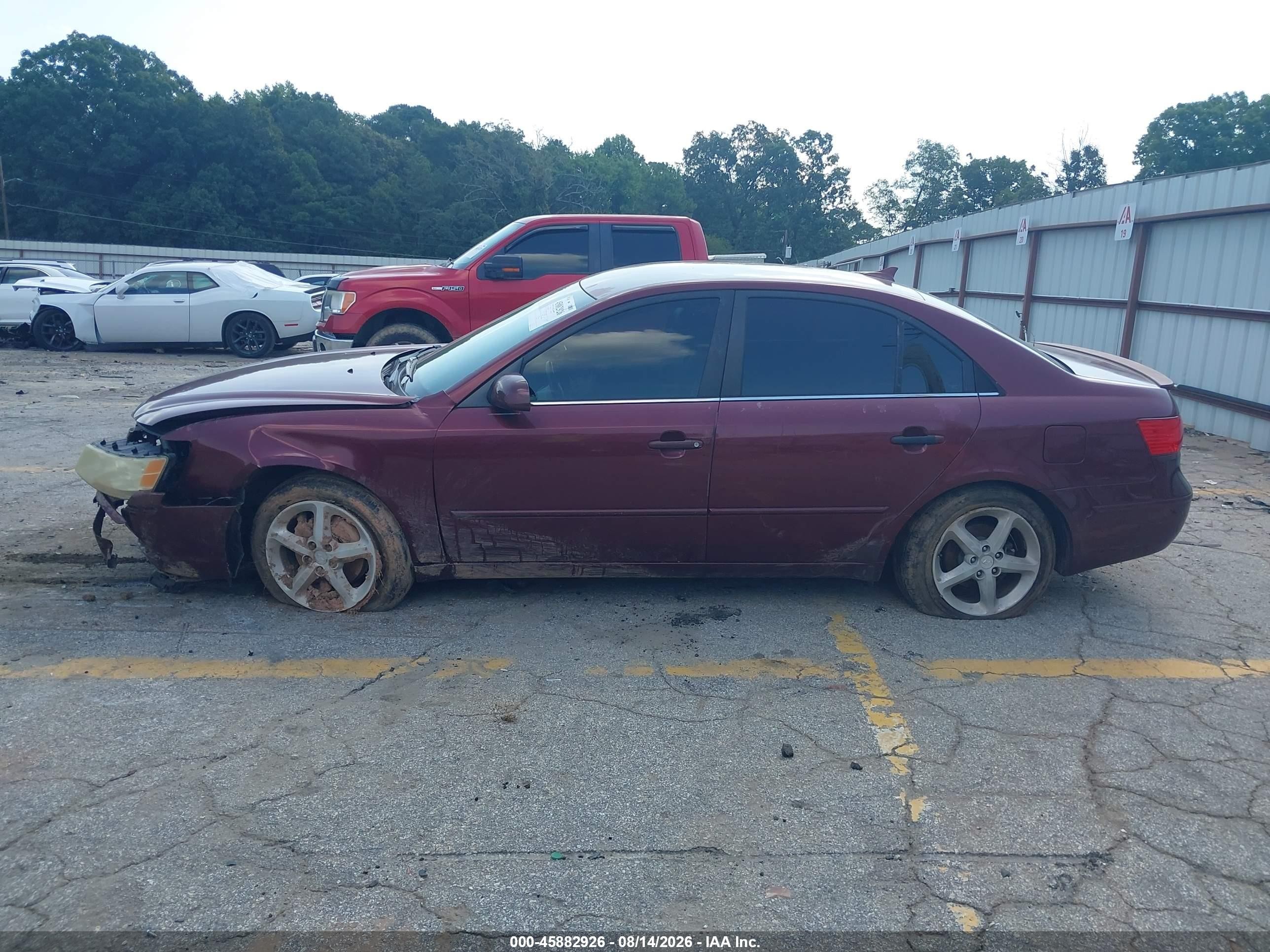 2009 Hyundai Sonata Se V6 Burgundy vin: 5NPEU46F59H520076