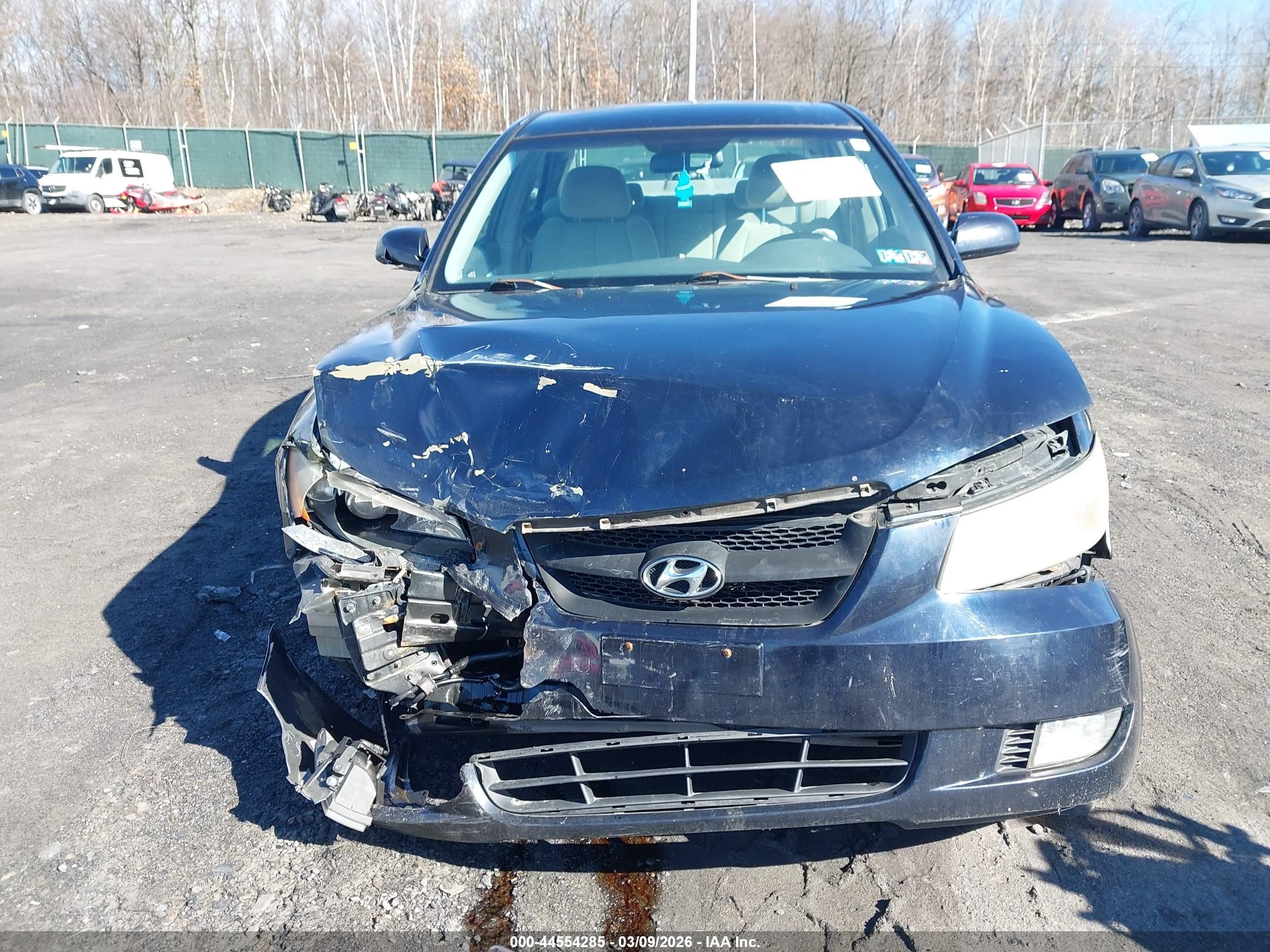 2006 Hyundai Sonata Gls V6/lx V6 Blue vin: 5NPEU46F66H003543