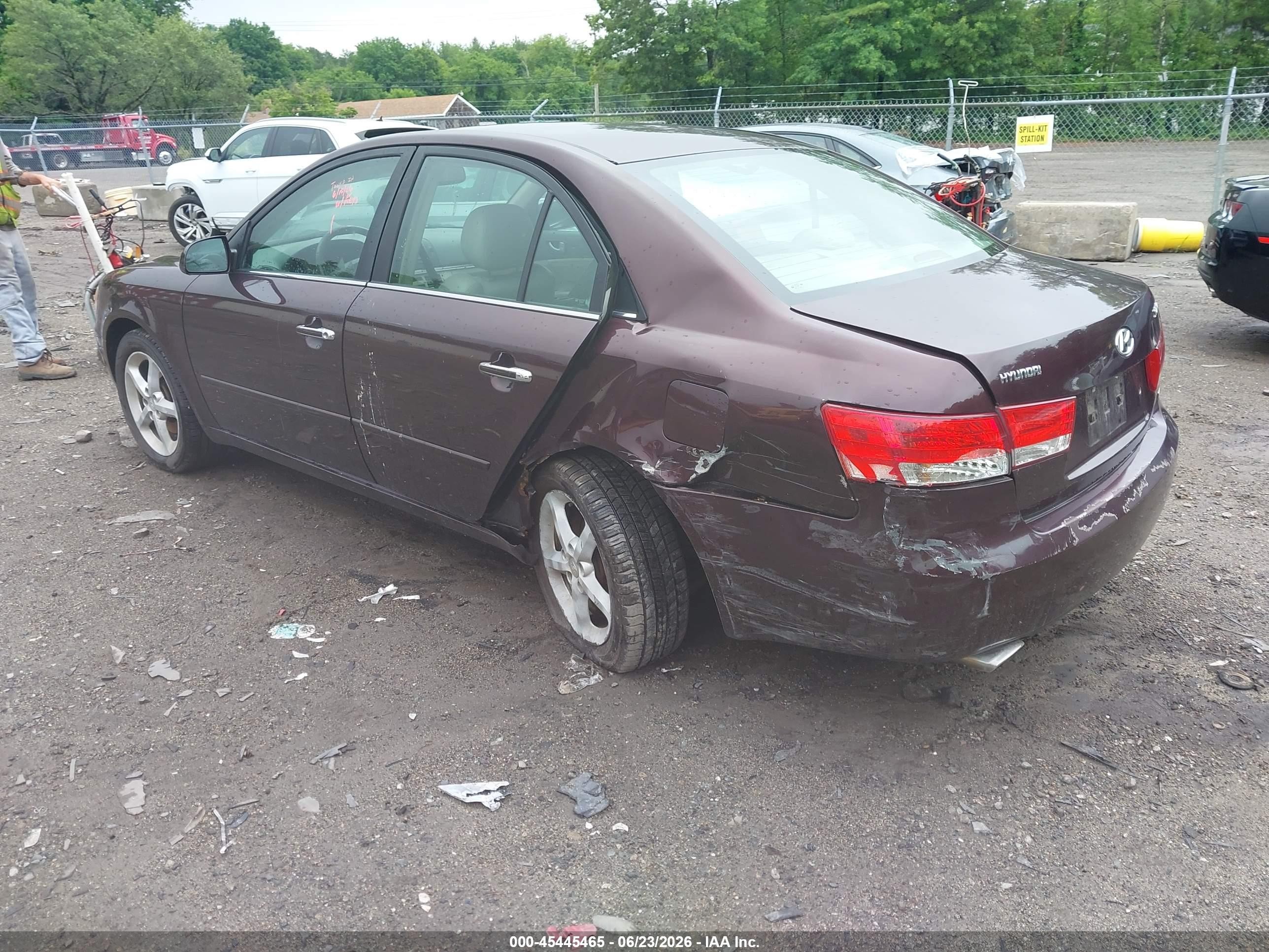 2006 Hyundai Sonata Gls V6/lx V6 Purple vin: 5NPEU46F66H026918
