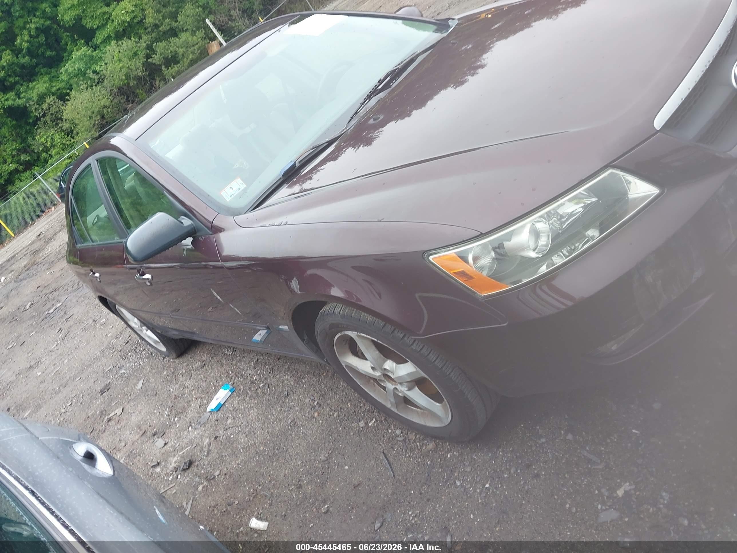 2006 Hyundai Sonata Gls V6/lx V6 Purple vin: 5NPEU46F66H026918