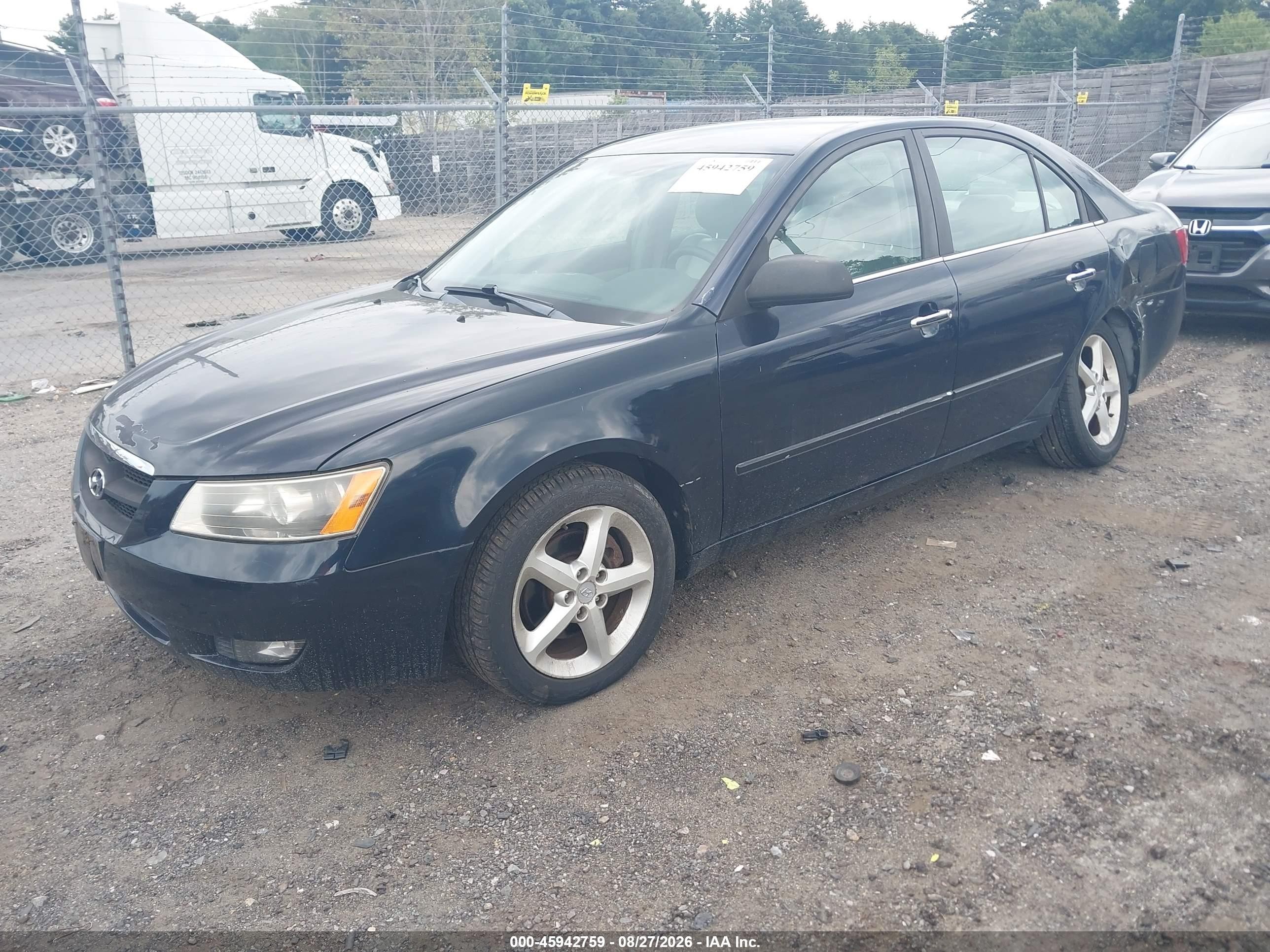 2006 Hyundai Sonata Gls V6/lx V6 Dark Blue vin: 5NPEU46F66H041628