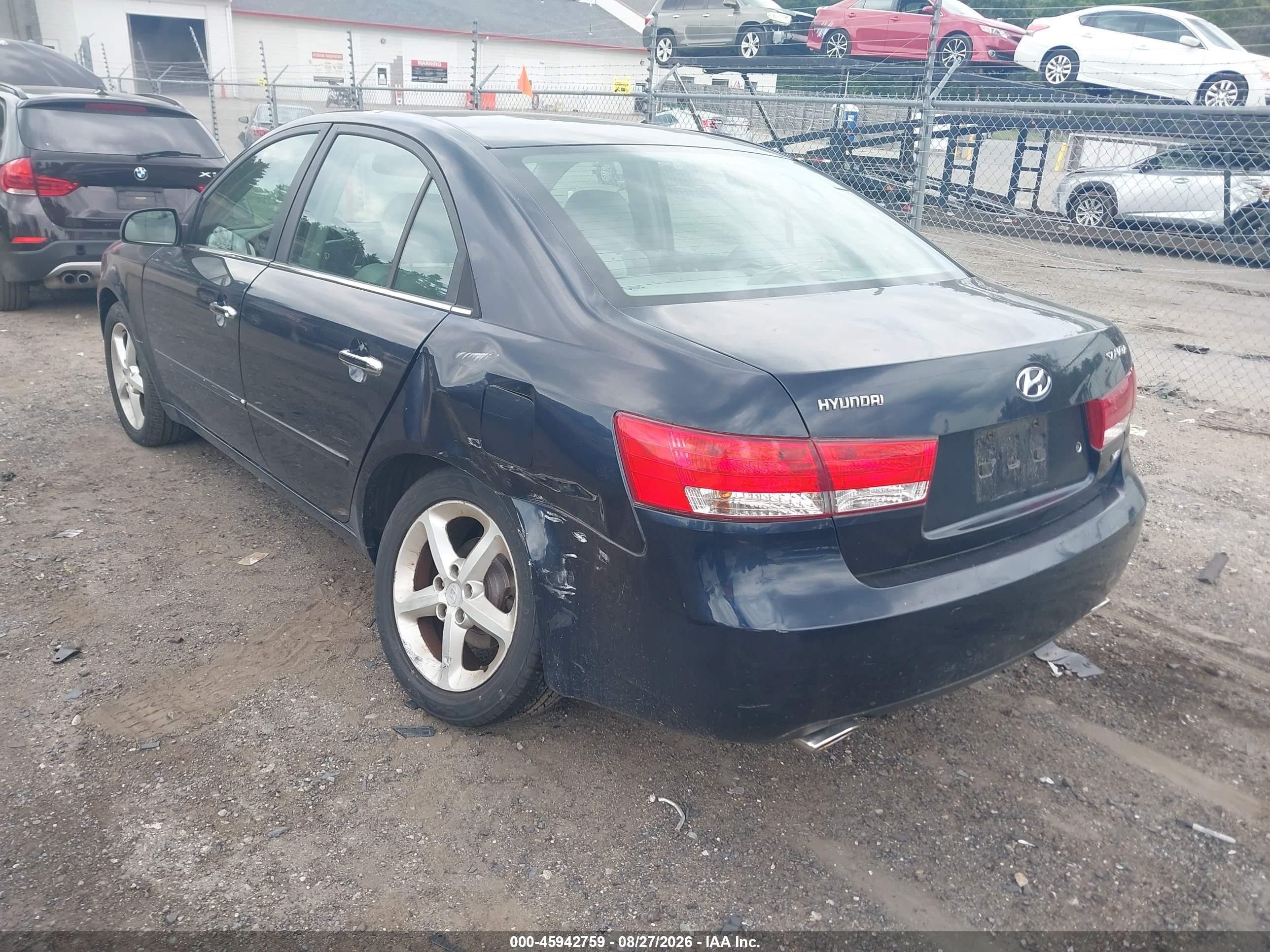 2006 Hyundai Sonata Gls V6/lx V6 Dark Blue vin: 5NPEU46F66H041628