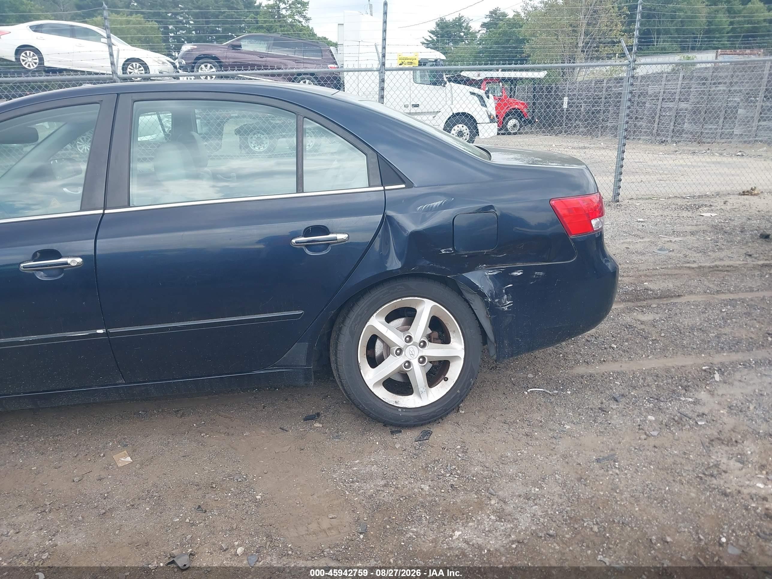2006 Hyundai Sonata Gls V6/lx V6 Dark Blue vin: 5NPEU46F66H041628