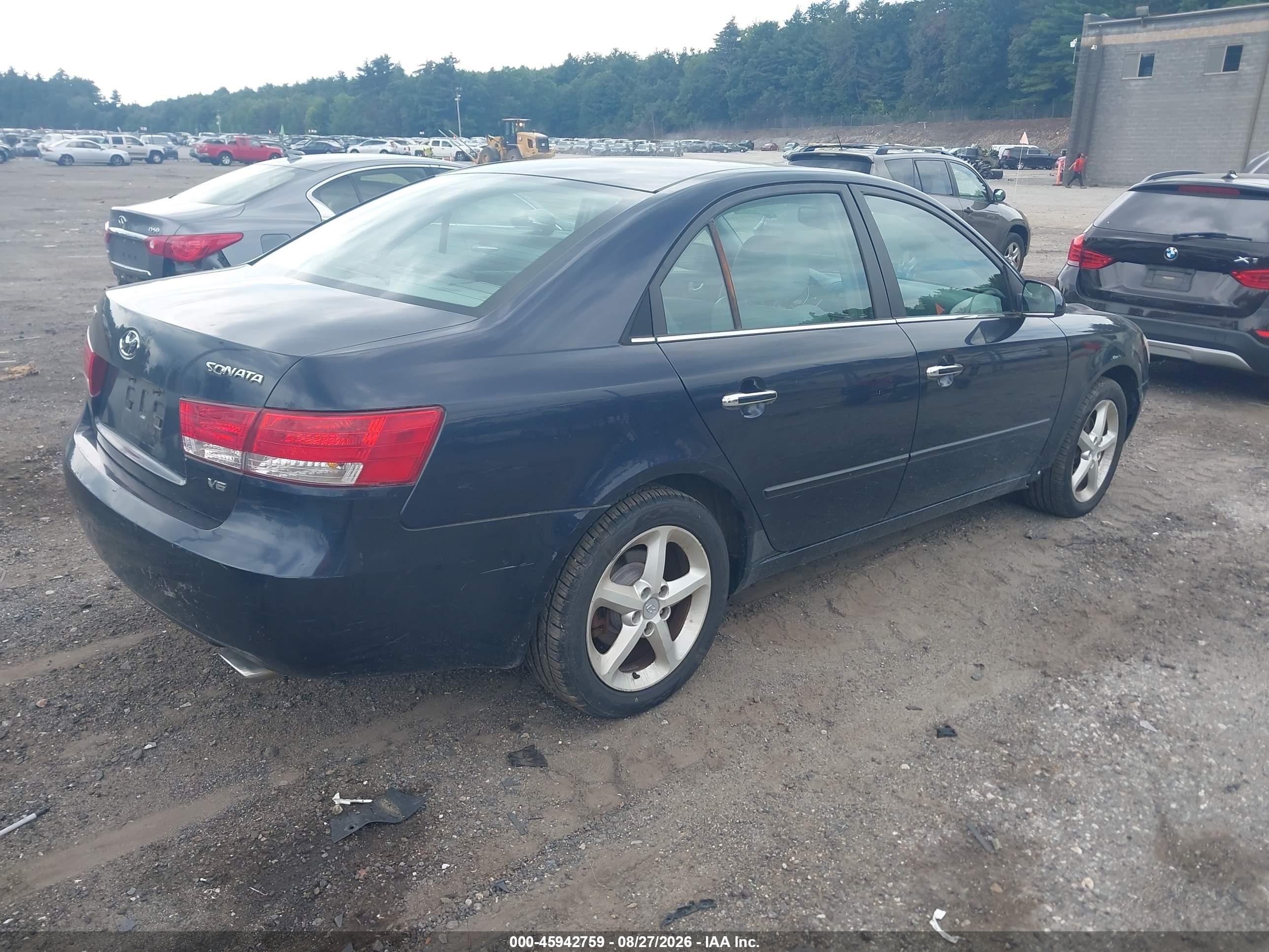 2006 Hyundai Sonata Gls V6/lx V6 Dark Blue vin: 5NPEU46F66H041628