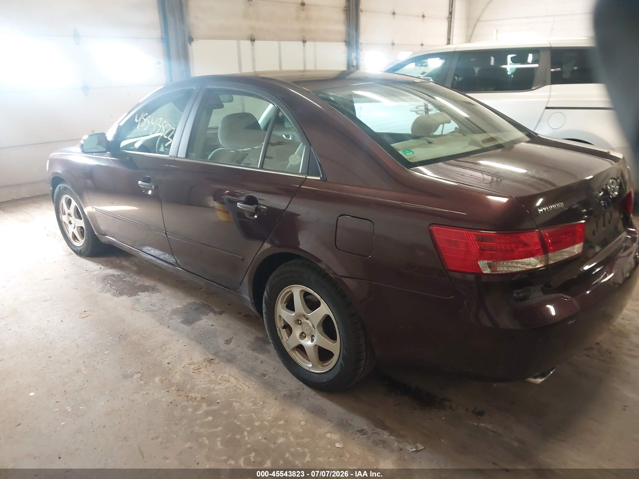 2006 Hyundai Sonata Gls V6/lx V6 Red vin: 5NPEU46F66H059580