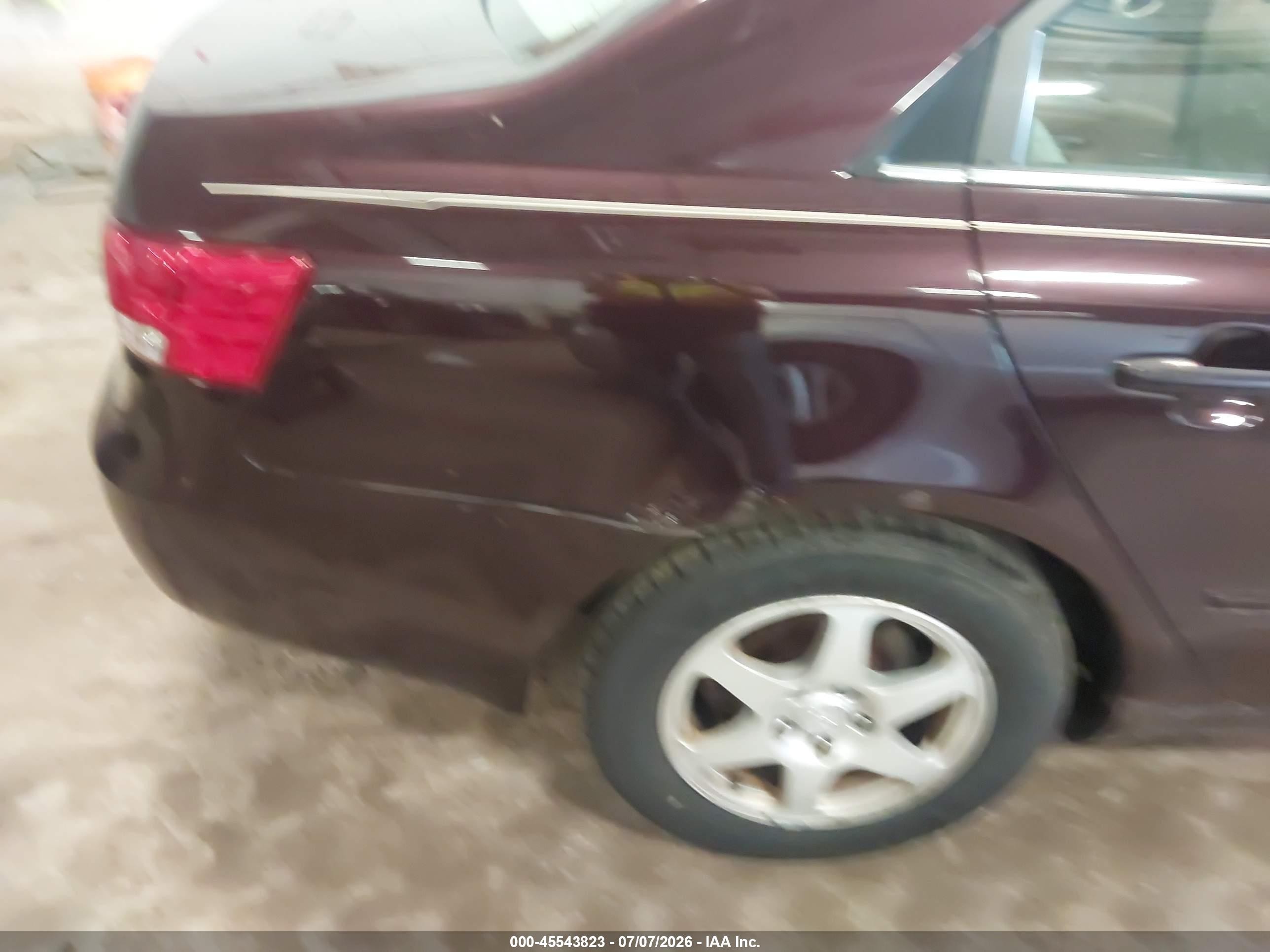 2006 Hyundai Sonata Gls V6/lx V6 Red vin: 5NPEU46F66H059580