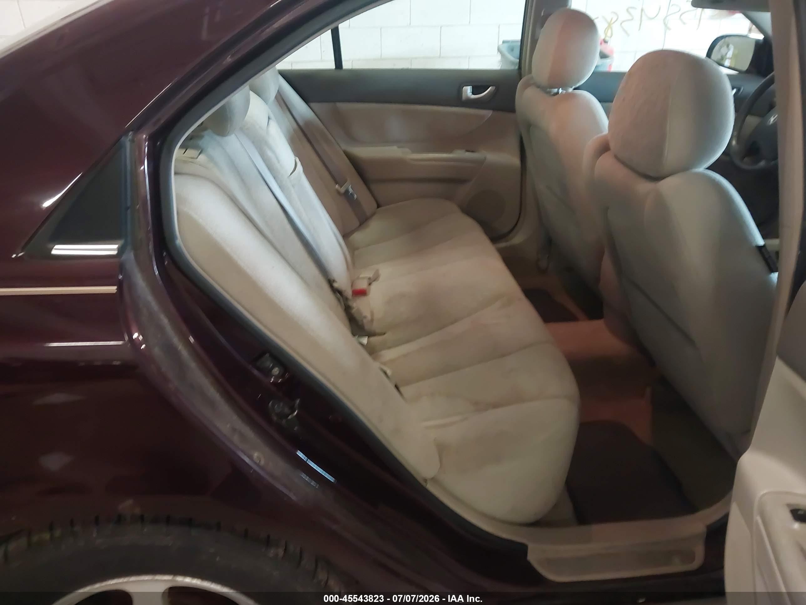 2006 Hyundai Sonata Gls V6/lx V6 Red vin: 5NPEU46F66H059580